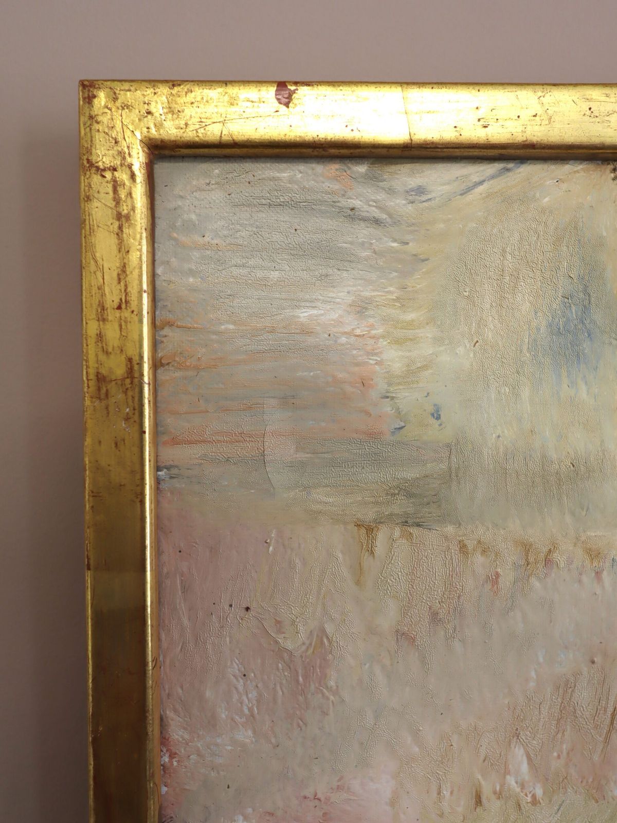 Portrait In Crimson Oil Painting photo for sale