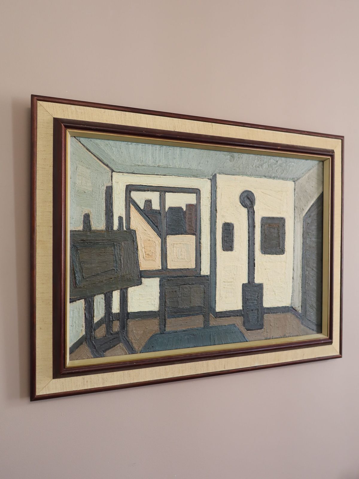 Het atelier - olieverfschilderij photo for sale