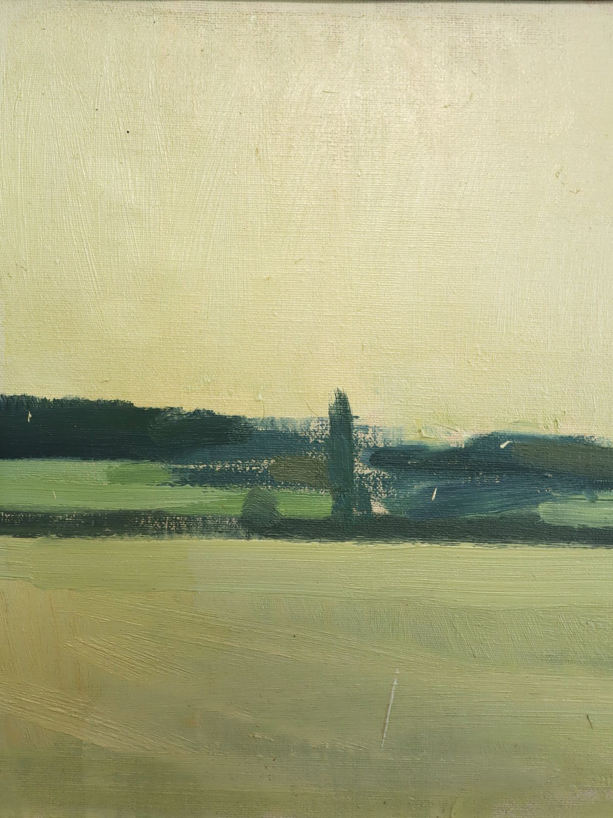 The Distant Green In Oil Onto Canvas photo vinterior
