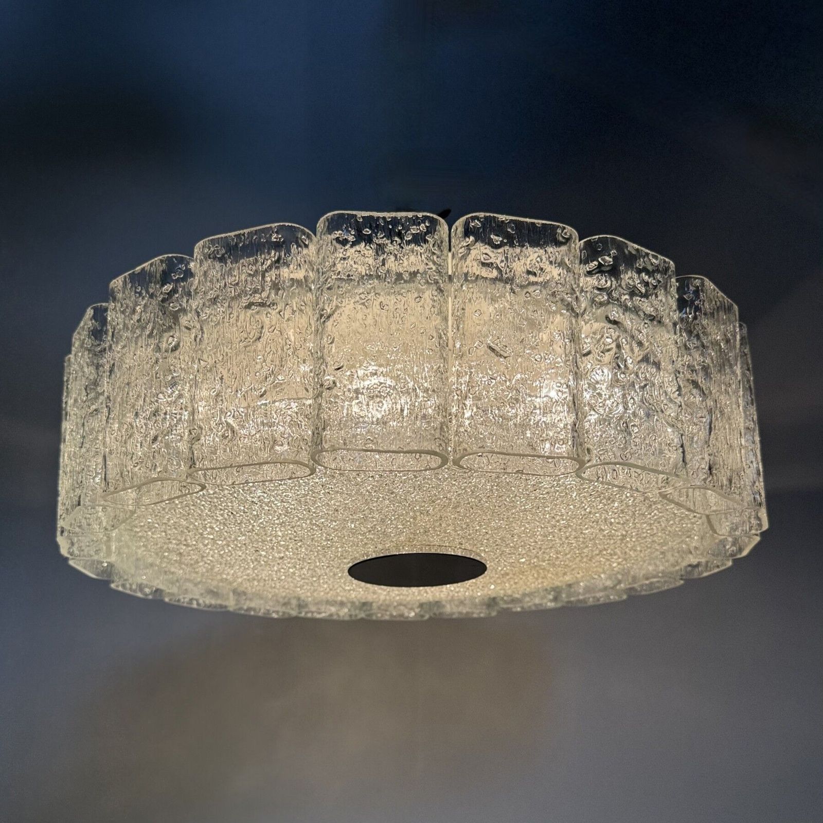photo buy Mid Century Glass Tubes Flush Mount By Doria Leuchten , Germany , 1960s