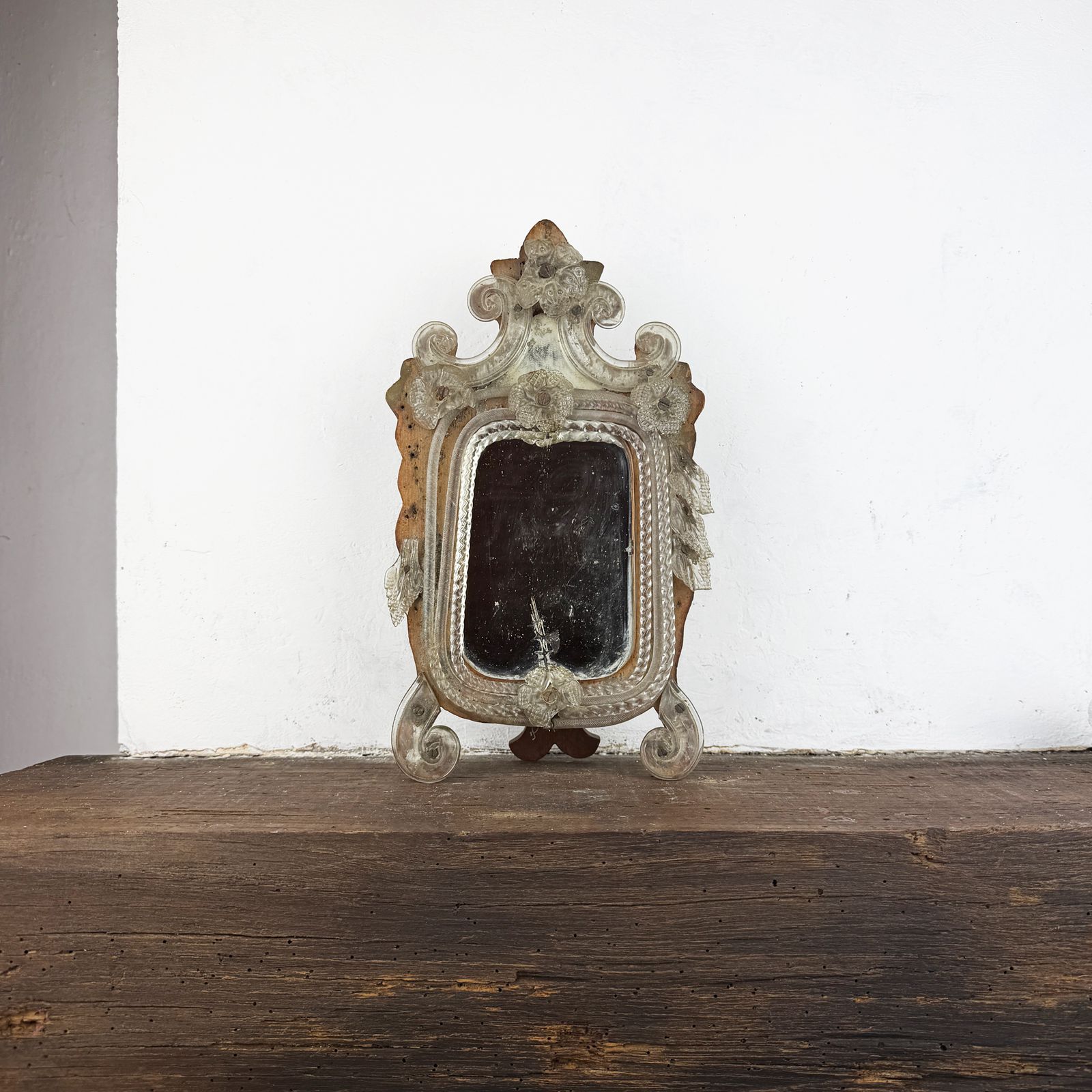 Home Decor Antique Salvaged Venetian Murano Glass Mirror photo