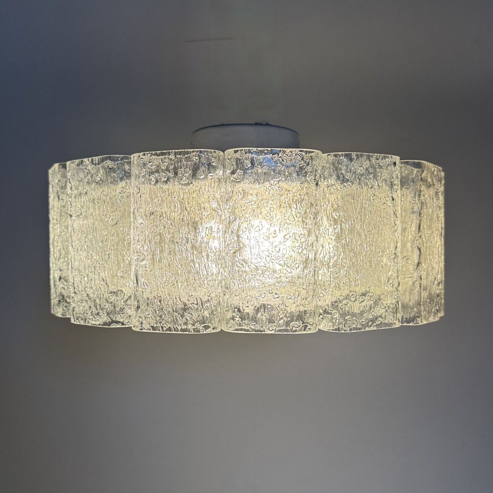 Mid-Century Glass Tubes Flush Mount van Doria Leuchten, Duitsland, jaren 1960 photo Verlichting