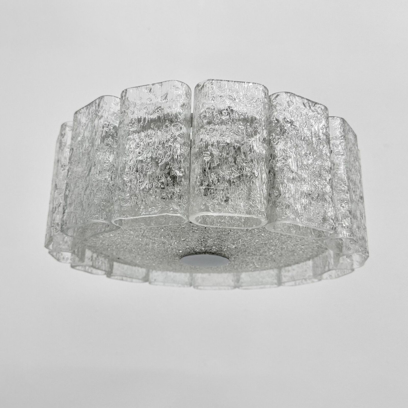 Mid-Century Glass Tubes Flush Mount van Doria Leuchten, Duitsland, jaren 1960 photo vinterior