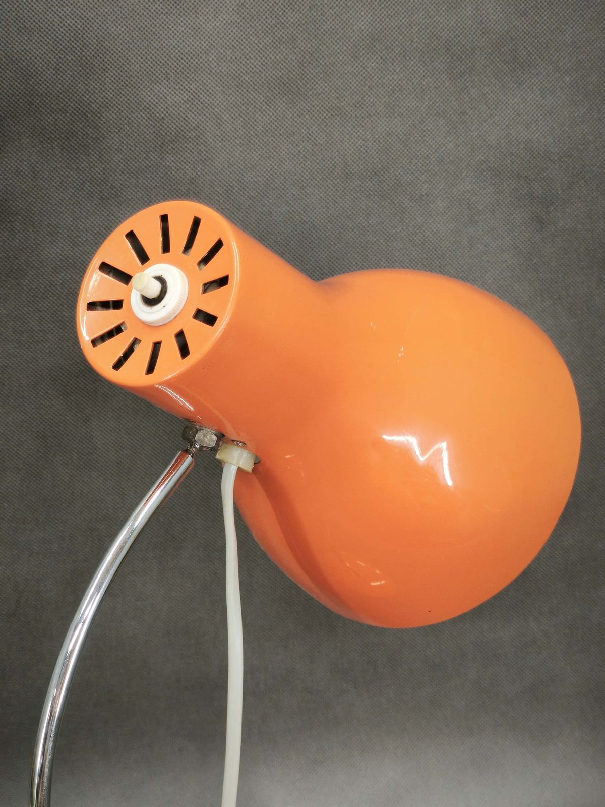 Josef Hůrka Orange Table Lamp For Napako, Czechoslovakia, 1960s photo 293.0