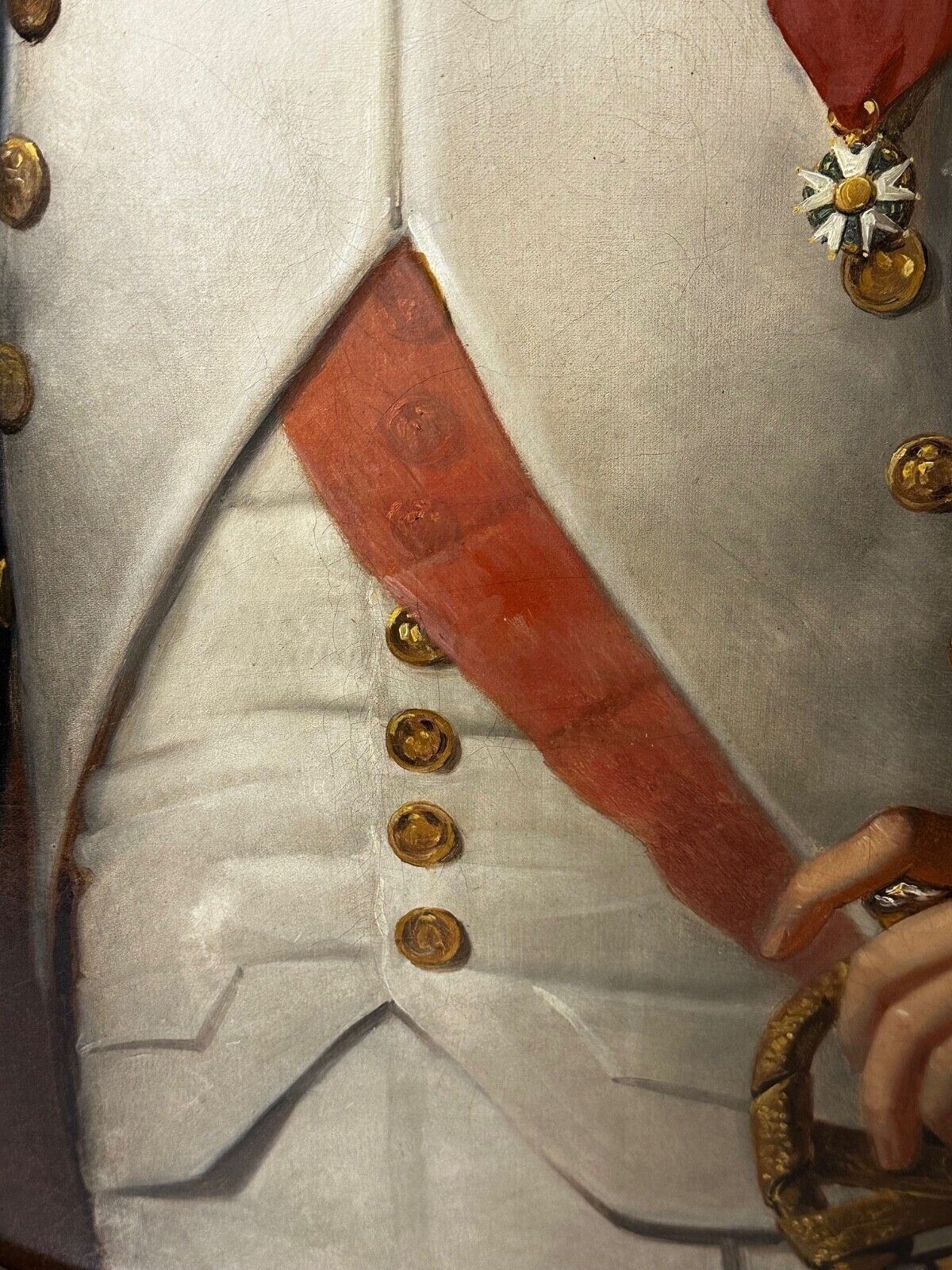 Frans Napoleon Bonaparte olieverfportret ca. 1870 naar Robert Lefèvre, militaire kunst photo buy