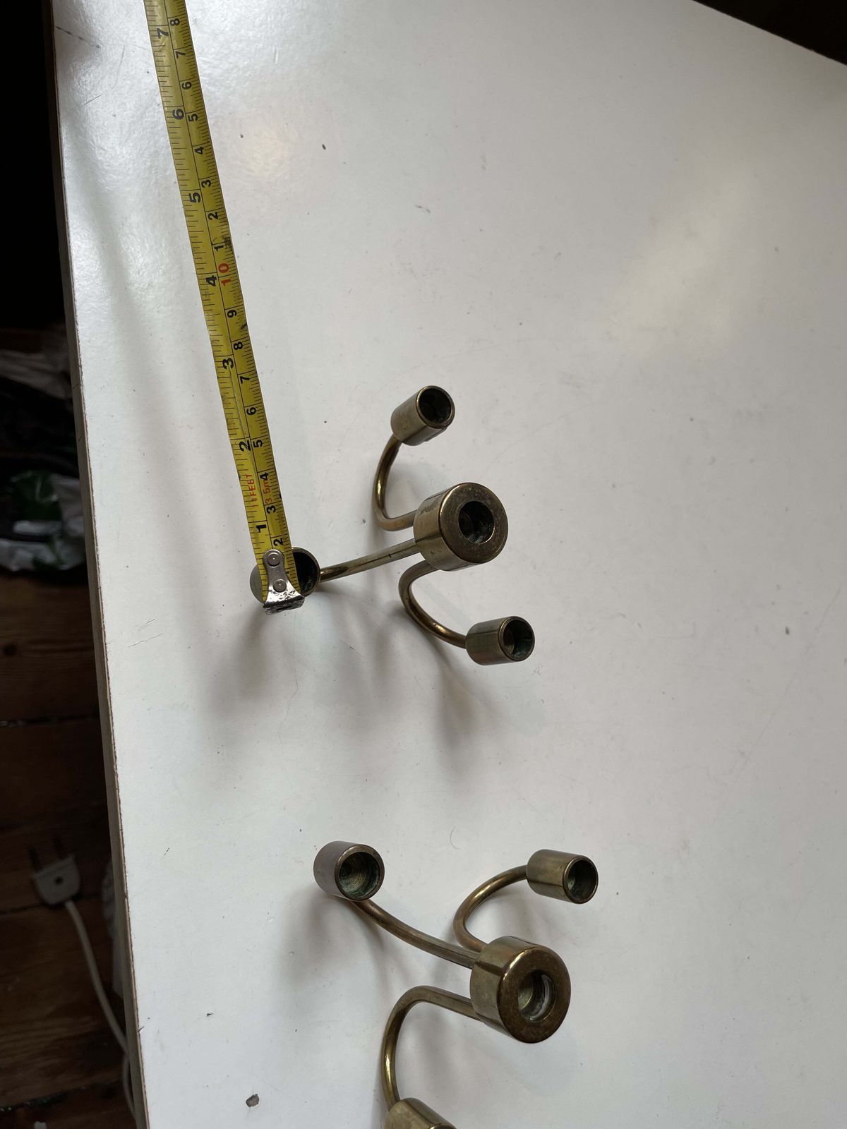 Small Danish Mid Century Candle Holders In Brass, 1960s, A Pair Of 2 photo Home Decor