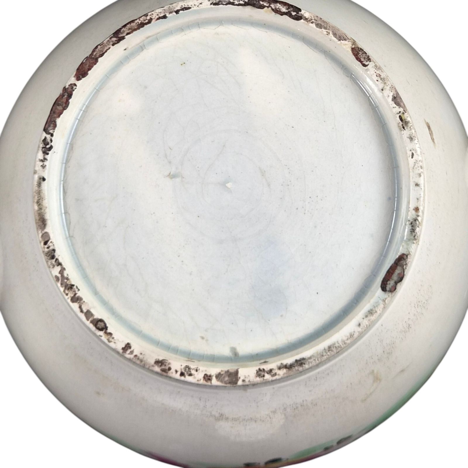 photo vintage Zeldzame 18e-eeuwse chinoiserie creamware theepot, waarschijnlijk Engels
