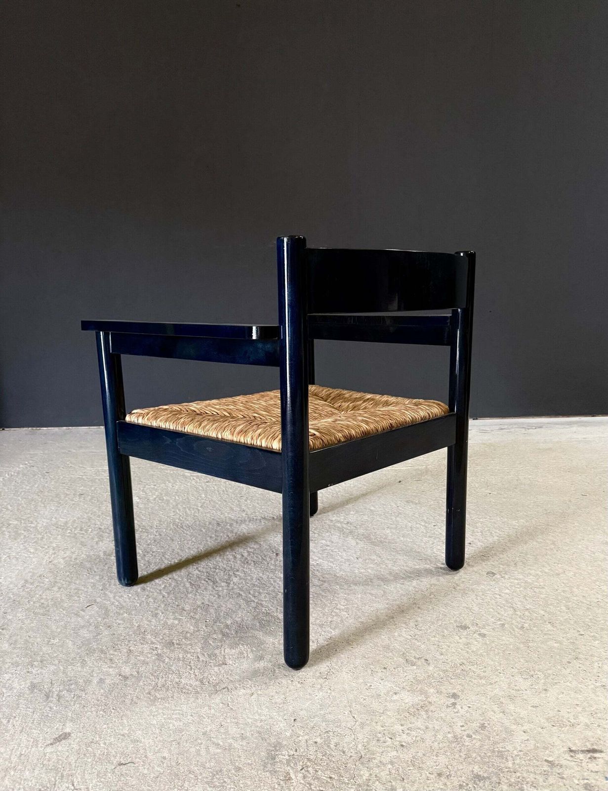 photo for sale Mcm Design Black Lounge Chair By Vico Magistretti