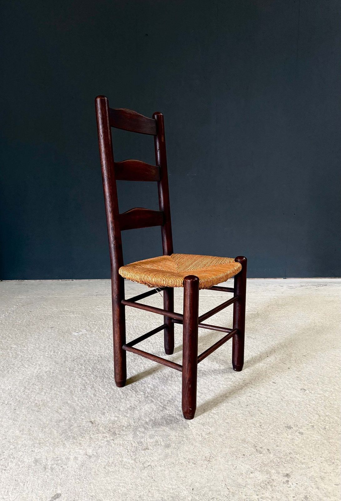 photo for sale French Provincial Design High Back Dining Chairs By Georges Robert, France 1940's