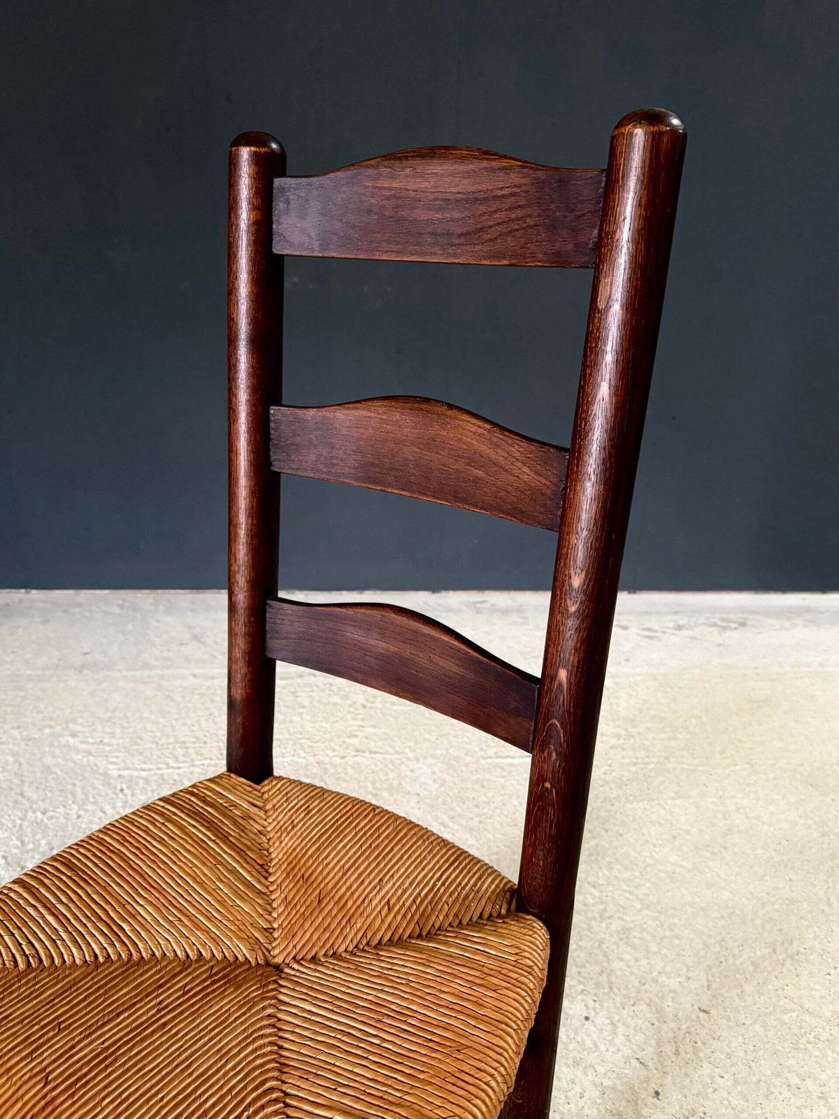 photo vinterior French Provincial Design High Back Dining Chairs By Georges Robert, France 1940's