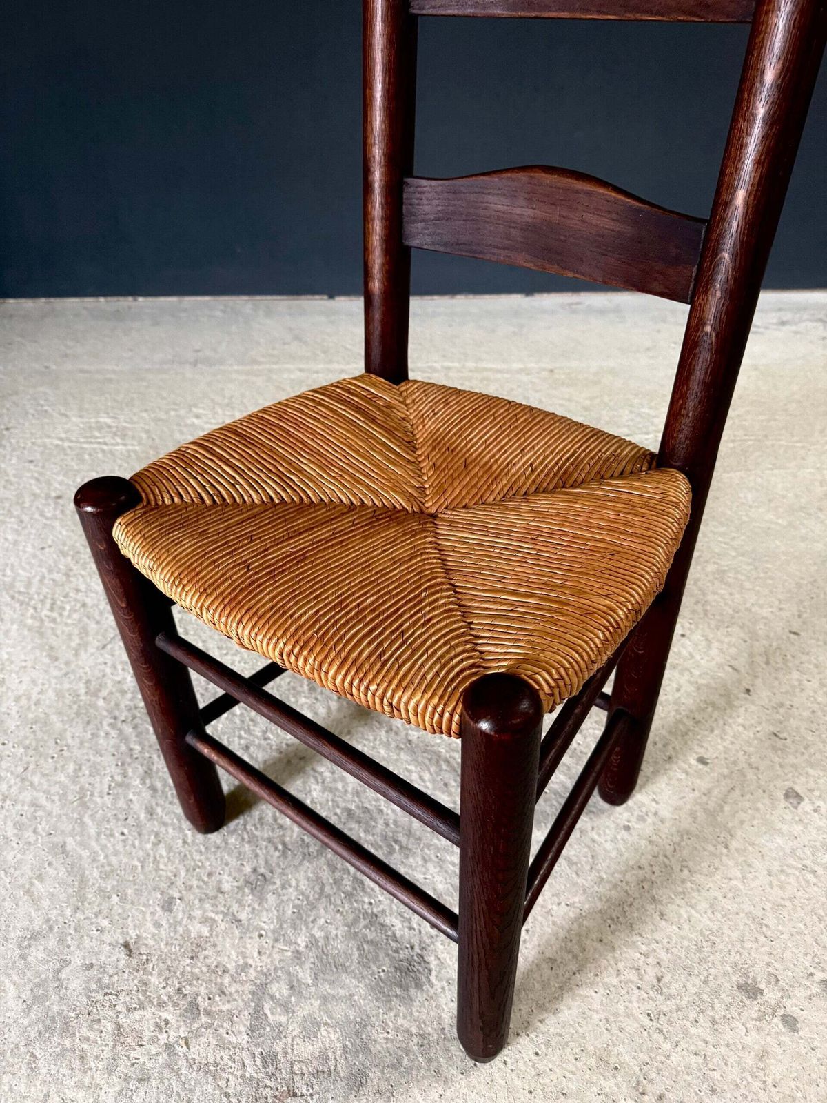 photo buy French Provincial Design High Back Dining Chairs By Georges Robert, France 1940's