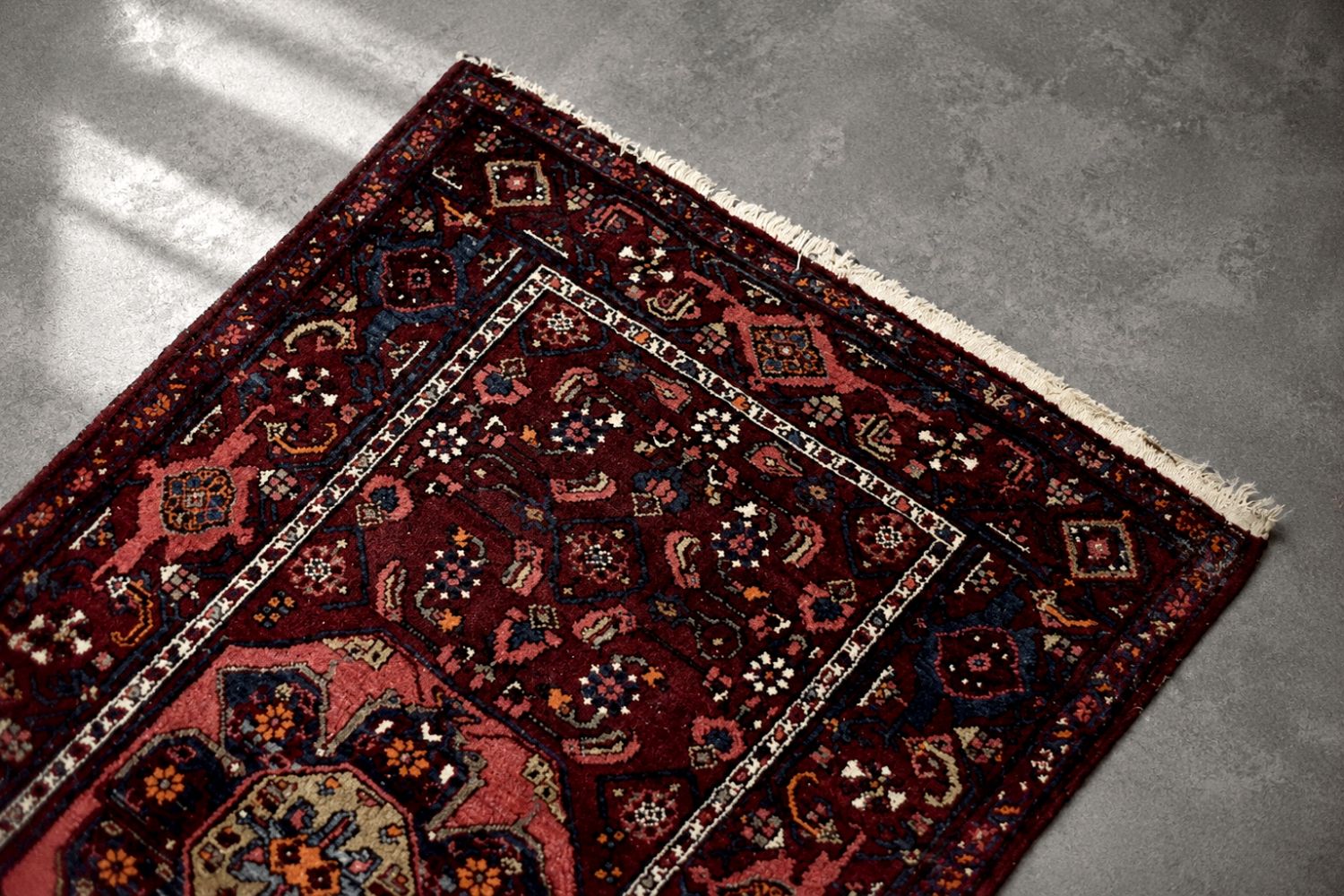Hand Woven Middle Eastern Oriental Hamadan Rug, 1960s photo Home Decor