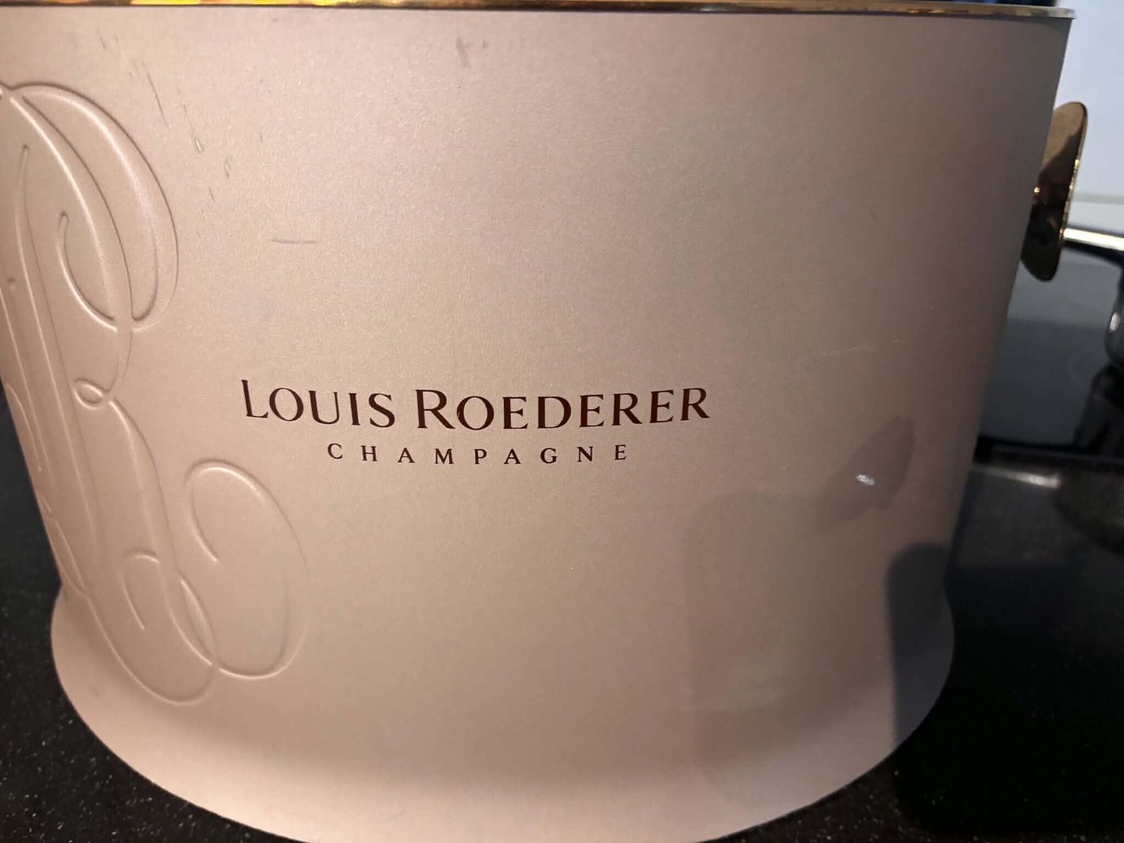 Louis Roederer Champagne Cooler Xxl Oval Gold Multi Bottle Ice Bath French Luxury Barware Vintage Party Chiller photo buy