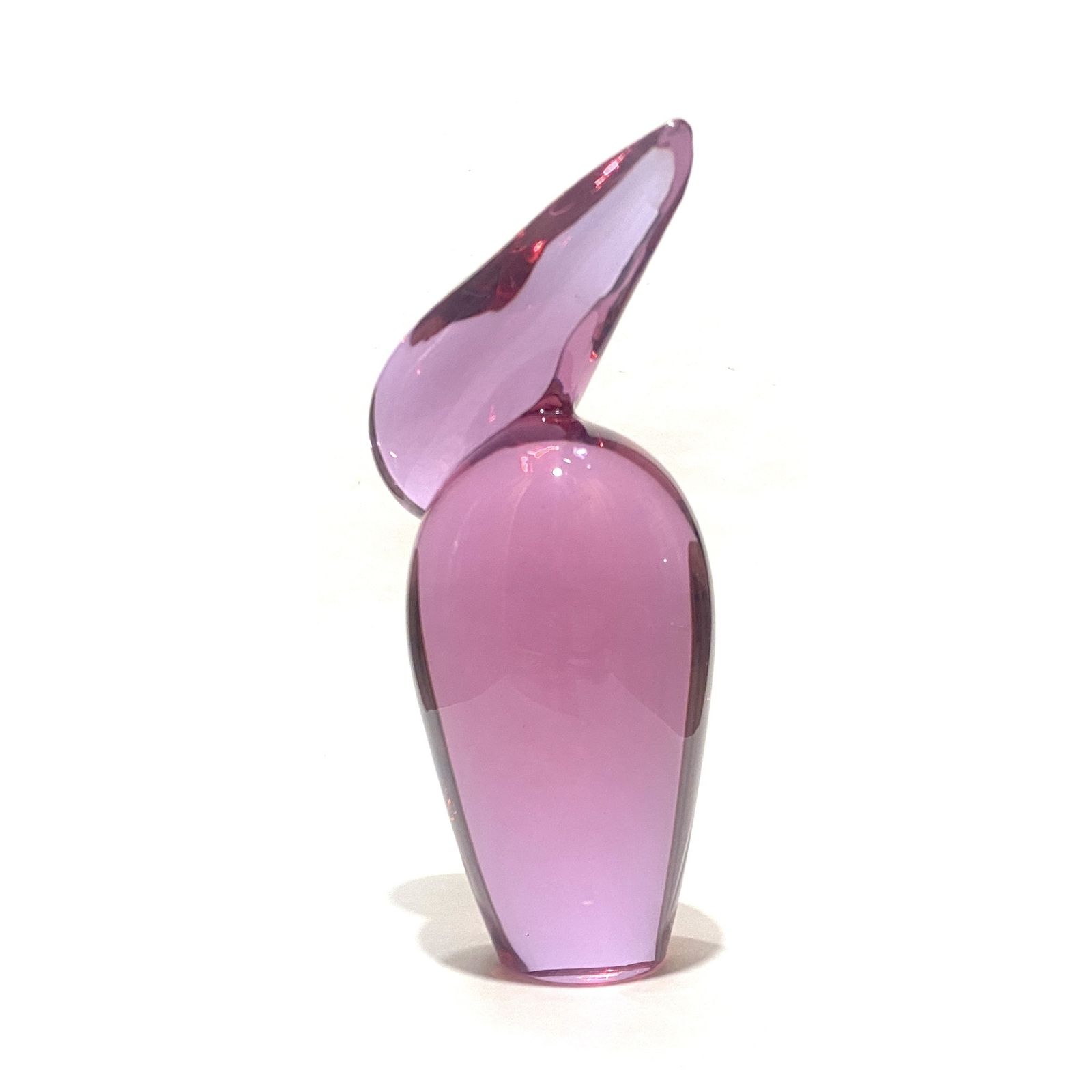 Miroslav Janku Glass Bird Sculpture By Zbs (železnobrodské Sklo), 1960s Czech Art Glass photo buy