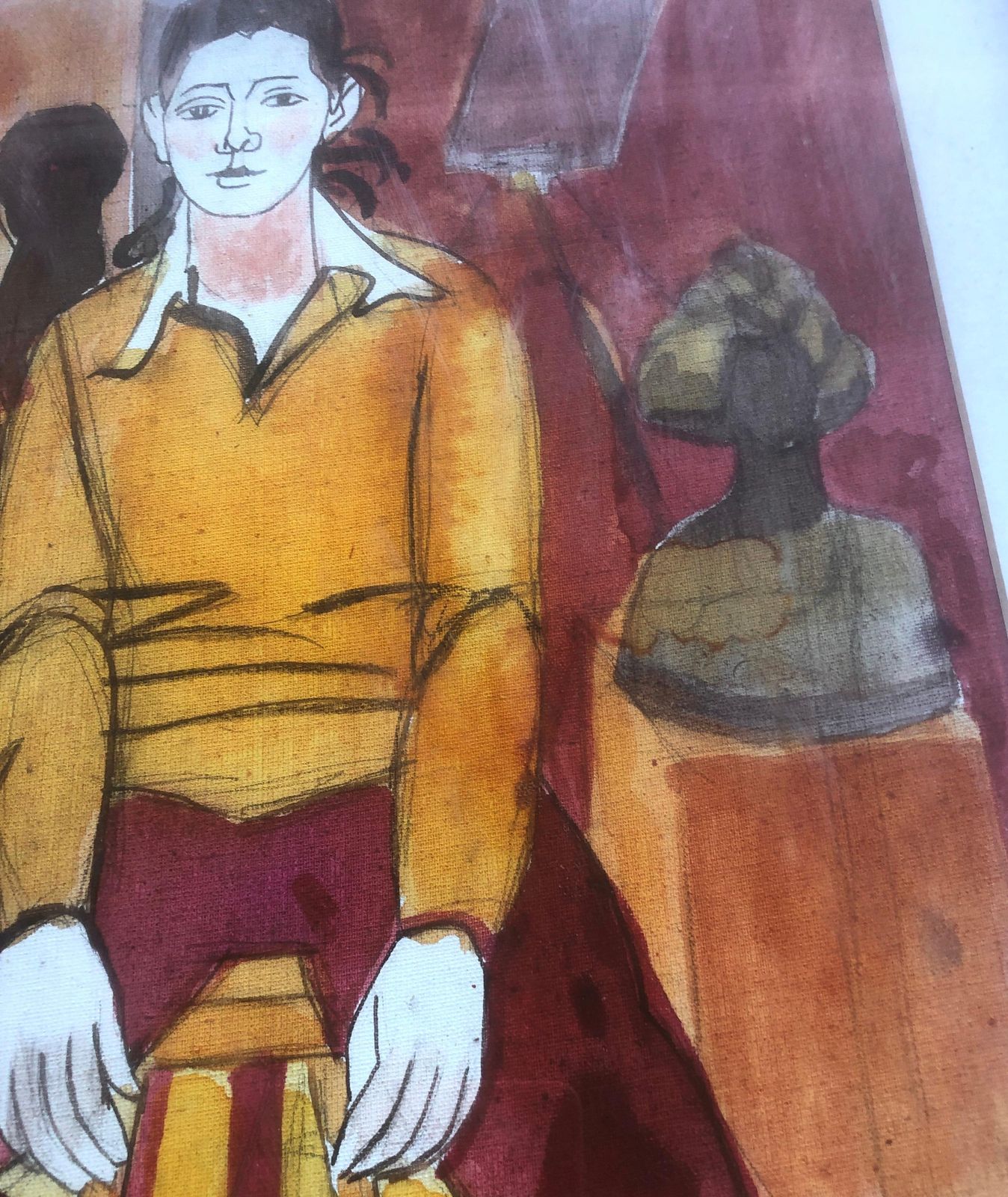 Jordi Curos, figure féminine fauviste espagnole, peinture figurative catalane moderne, art européen, 1979 photo 450.0