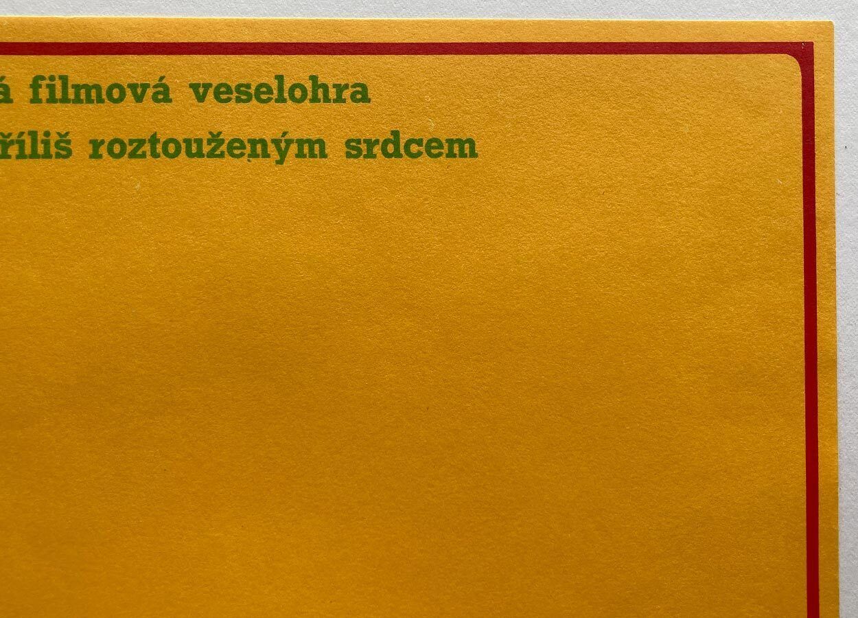 Original Film Poster, Serafino, Alexej Jaroš, 1972, Genuine Vintage Czech Design photo 69.0
