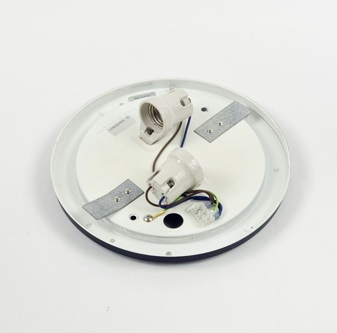 photo furniture Grand plafonnier mid-century modern en verre, Limburg, Allemagne, années 1960