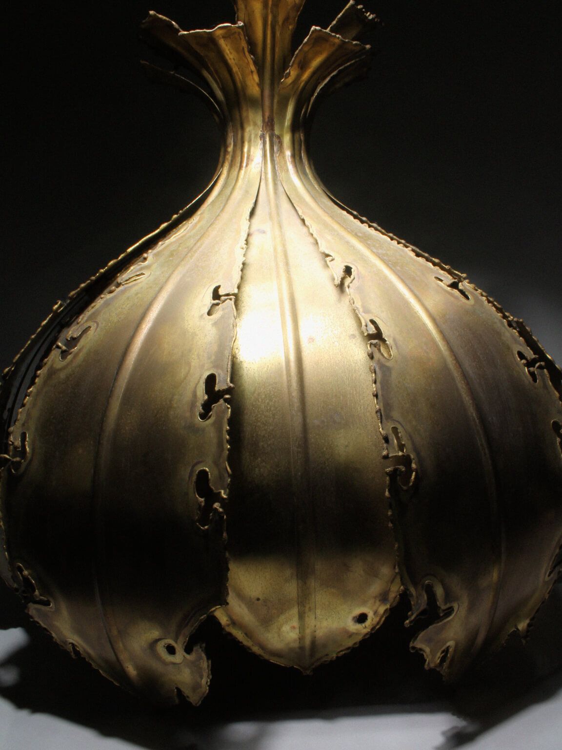 Svend Aage Holm Sørensen “Onion” Brass Ceiling Lamp, 1960s, Denmark photo furniture