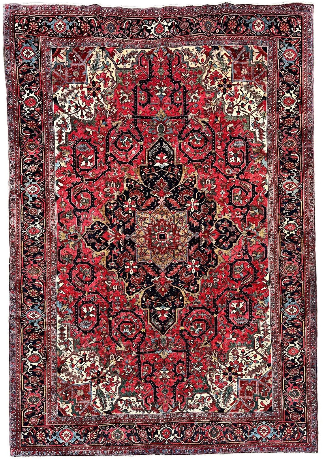 Antique Heriz Carpet 3.68m X 2.65m