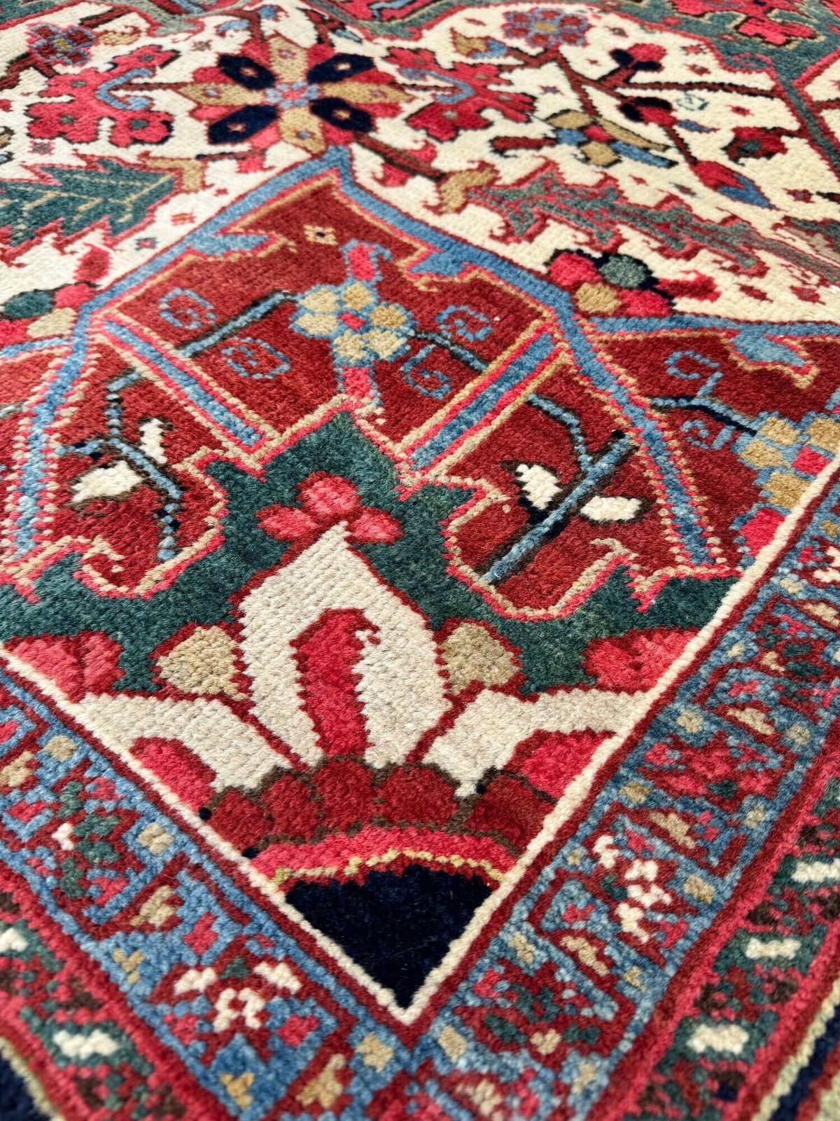 photo for sale Antique Heriz Carpet 3.68m X 2.65m
