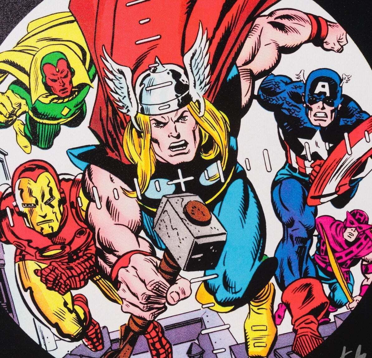 The Avengers #146   Thor, Captain America, Iron Man, Hand Signed, Marvel Studios photo for sale