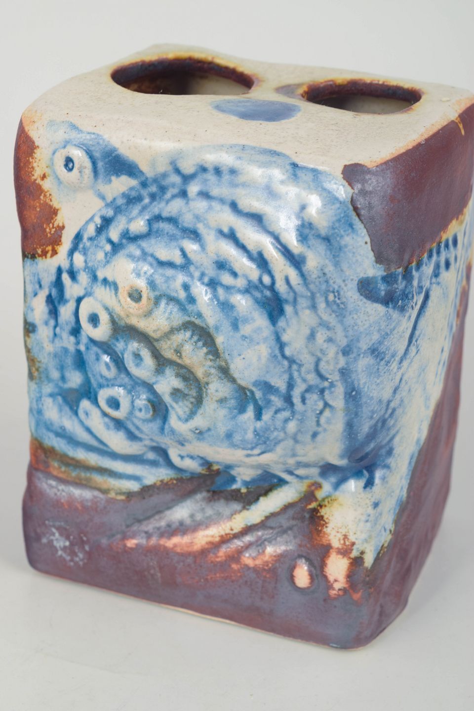 Vase moderne Carl Harry Stålhane pour Designhuset, glaçure expérimentale, années 1970 photo for sale