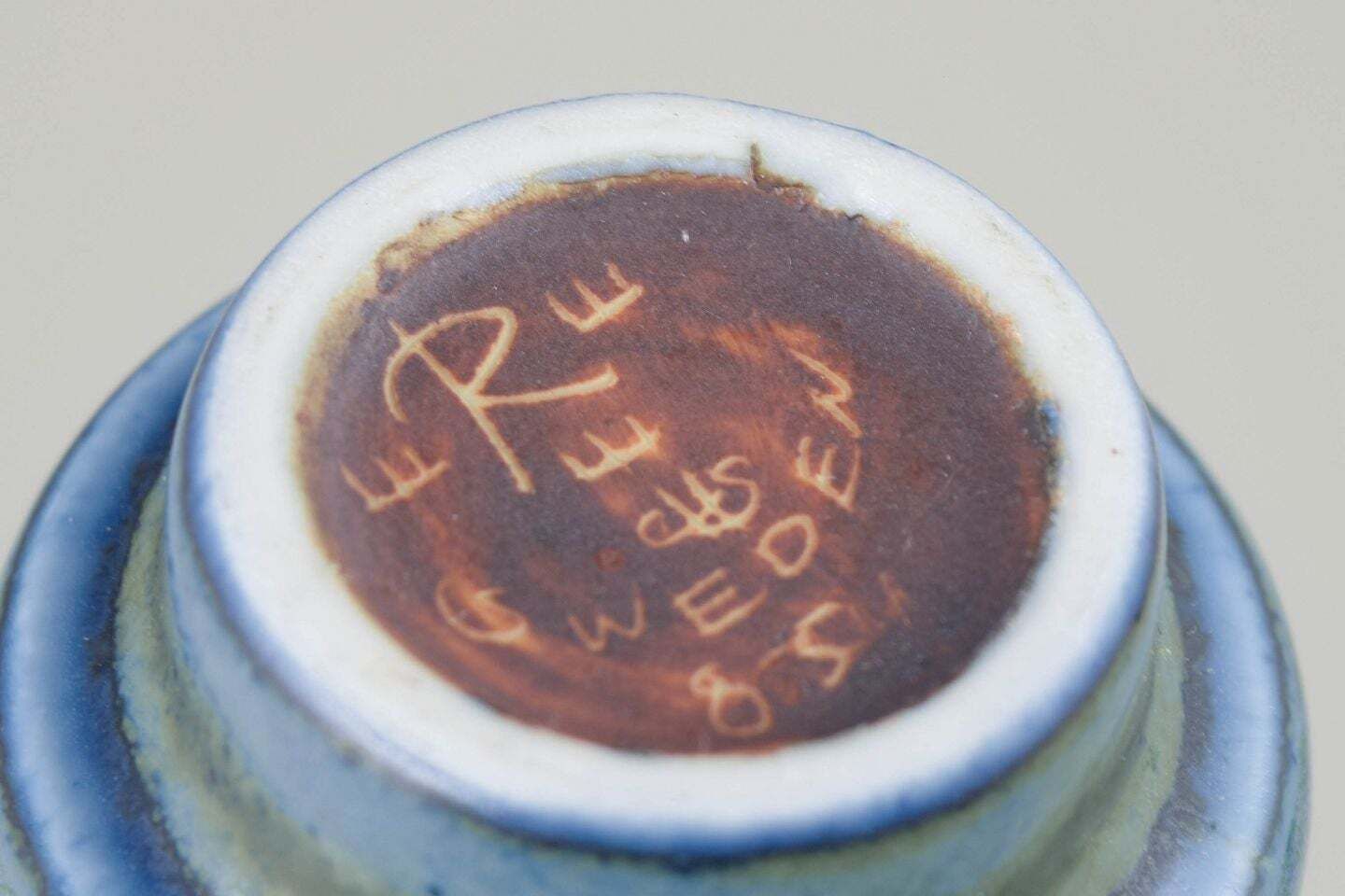 Carl Harry Stålhane For Rörstrand. Miniature Stoneware Vase, Mid 20th C. photo Home Decor