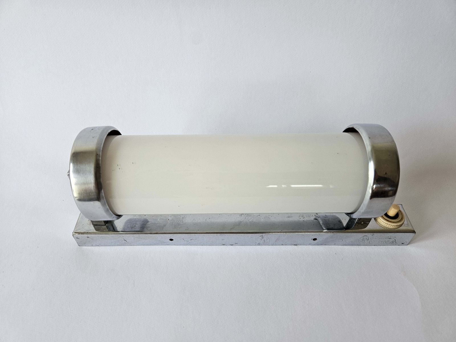 Rare Chrome Design Bauhaus, Art Deco, Functionalism Wall Lamp, 1930s photo buy