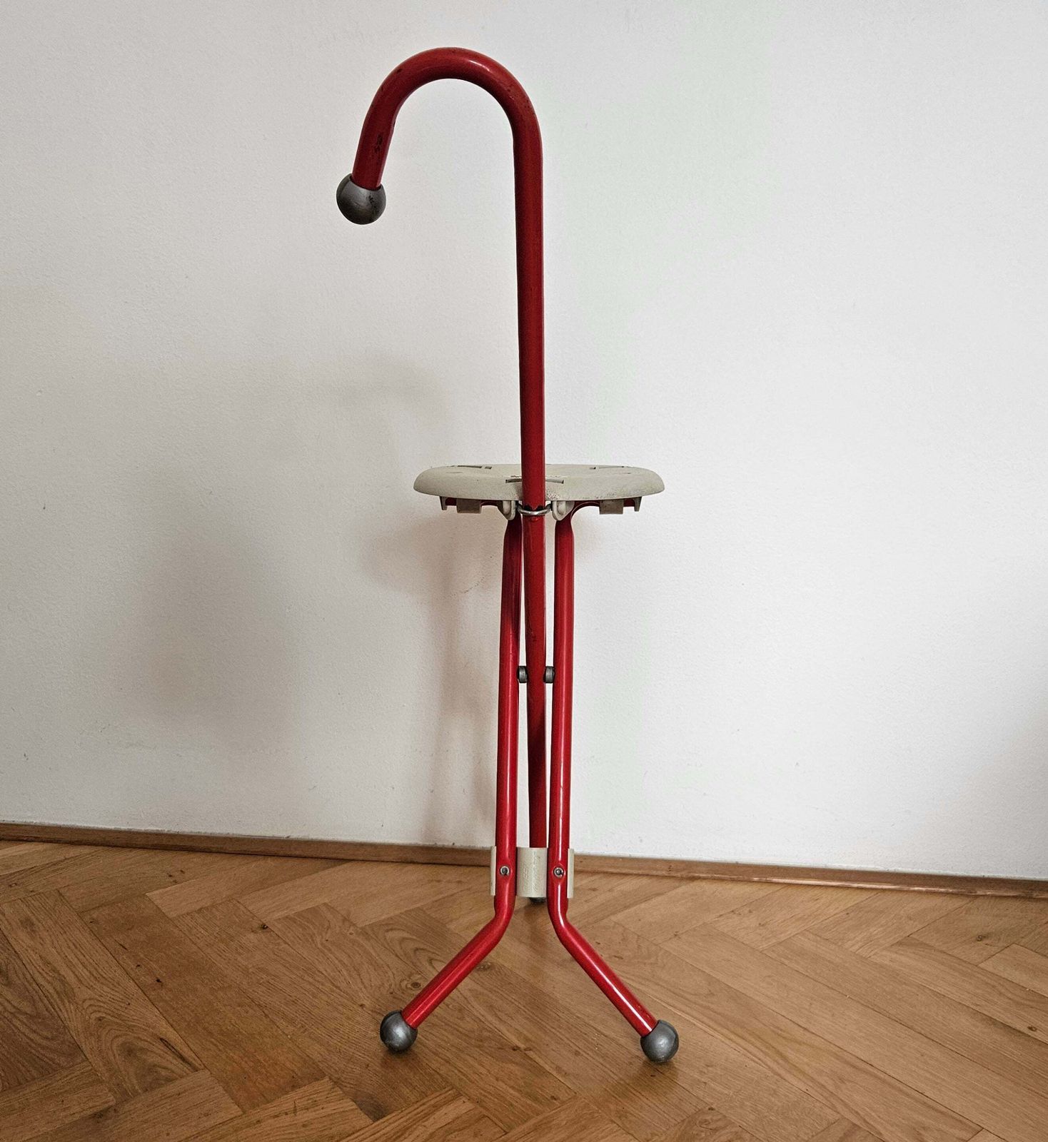 photo vinterior Midcentury Ulisse Folding Stool Designed By Ivan Loss, Sandrigarden, Italy, 1981