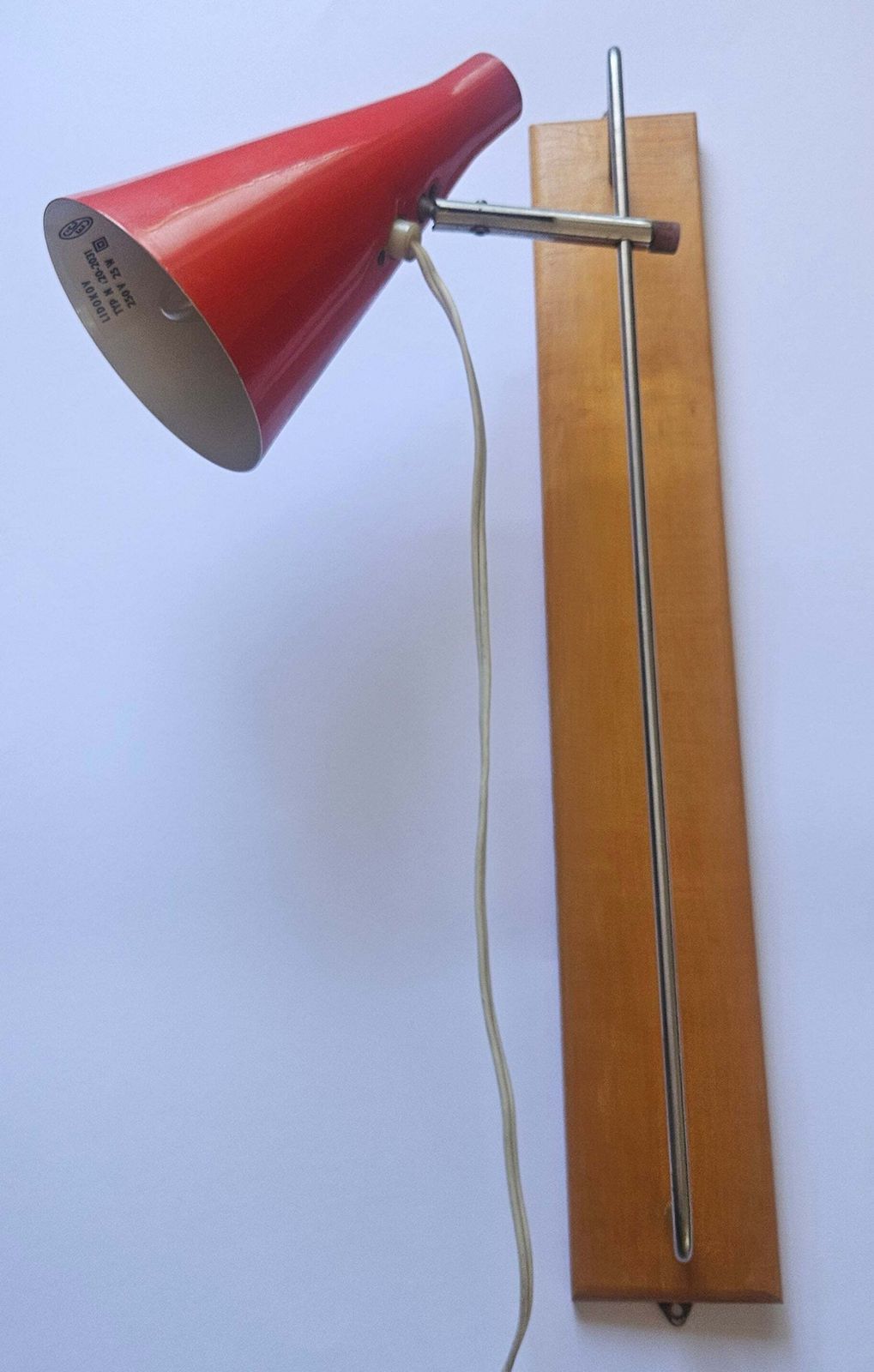 Zeldzame mid-century wandlamp Lidokov in de stijl van Stilnovo, jaren 1960 photo for sale