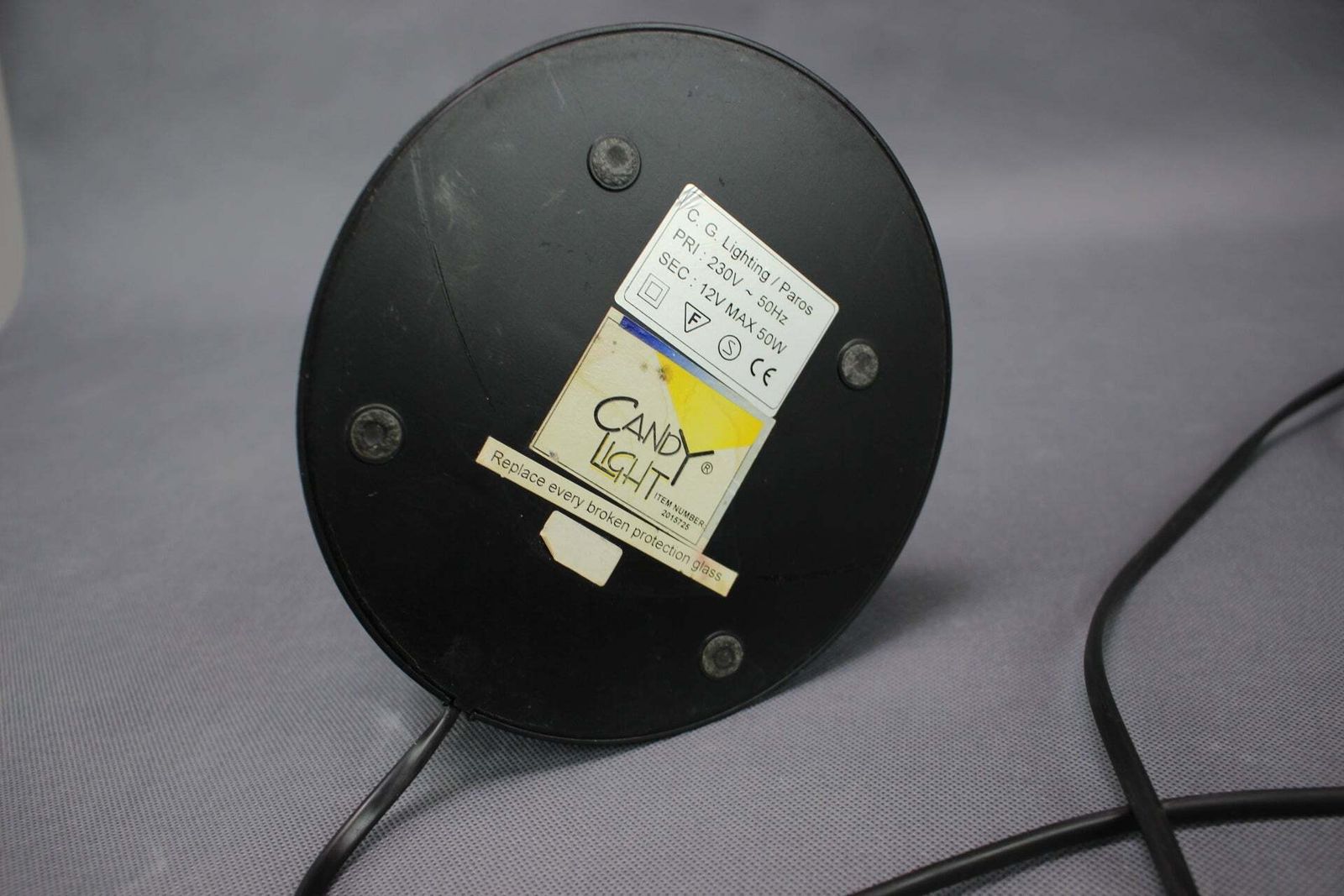 photo for sale Lampe de table italienne Candy Light réglable noire, années 1990