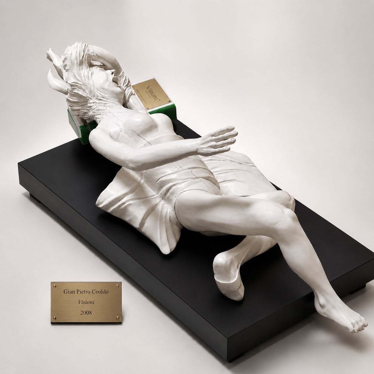 photo vintage Gian Pietro Ceoldo, “Visioni,” Italian Contemporary Carved Wood Sculpture, 2008