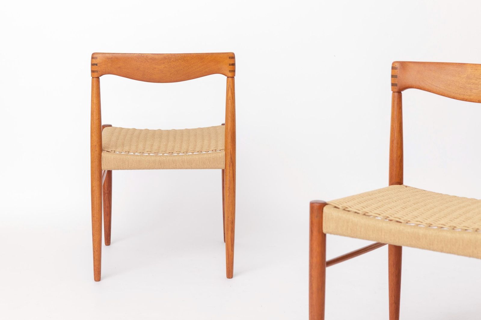 Set van 4 H.W. Small teakhouten eetkamerstoelen voor Bramin, Deens mid-century modern, jaren 1960-70 photo buy