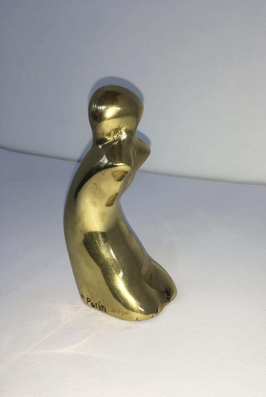 photo vinterior Sculpture abstraite en bronze Piero Perin, Figura, Italie, 1980