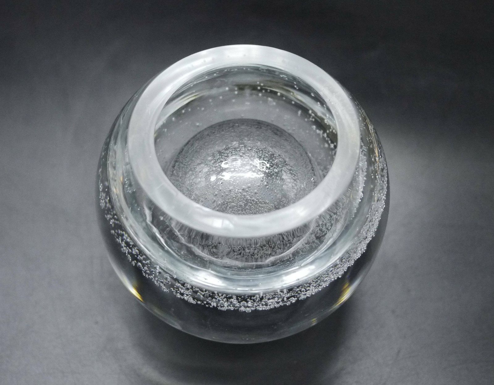 Presse-papiers soliflore en verre cristal à bulles photo buy