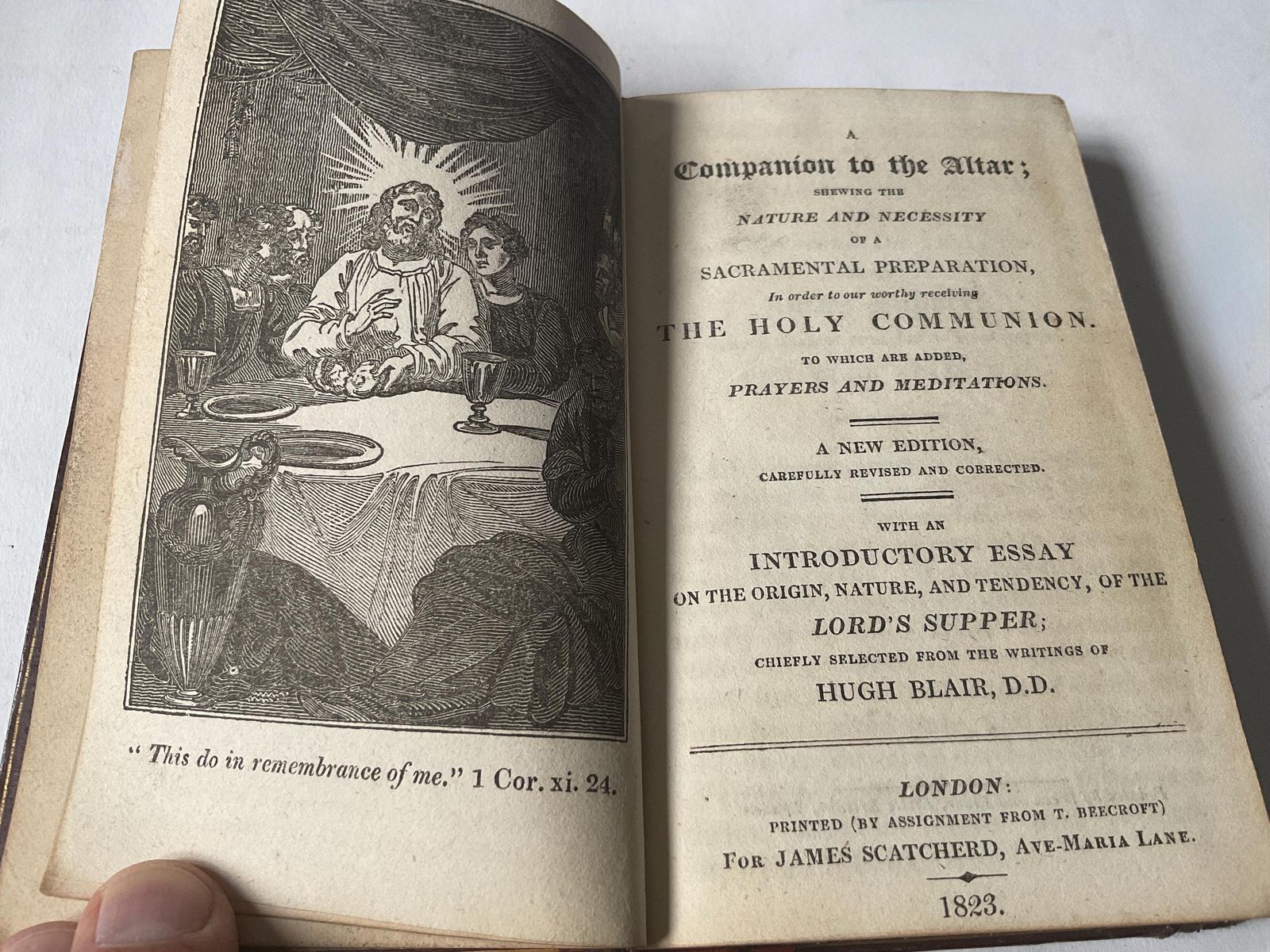 525.0 Exceptional 3 Volume 1824 Pocket Holy Bible & Prayer Set With Aristocratic British Provenance photo