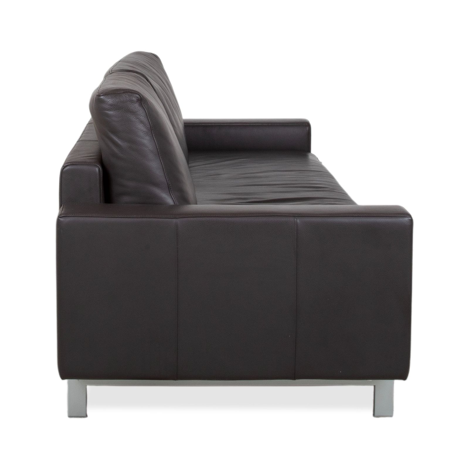 photo furniture Rolf Benz Vida Leren Driezitsbank Bruin