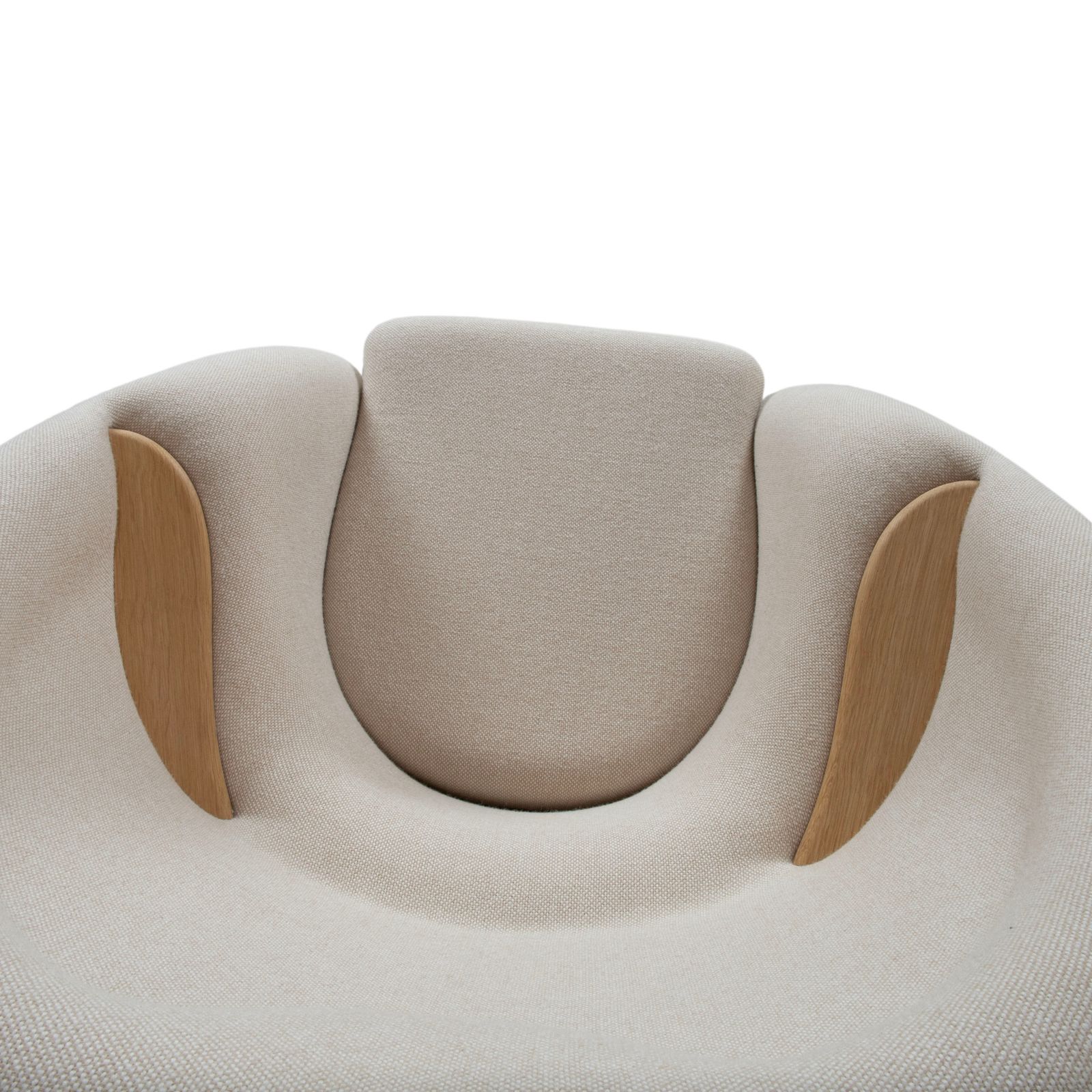 Audo Copenhagen Oda Fabric Armchair Set, Cream Beige Eggshell photo vintage