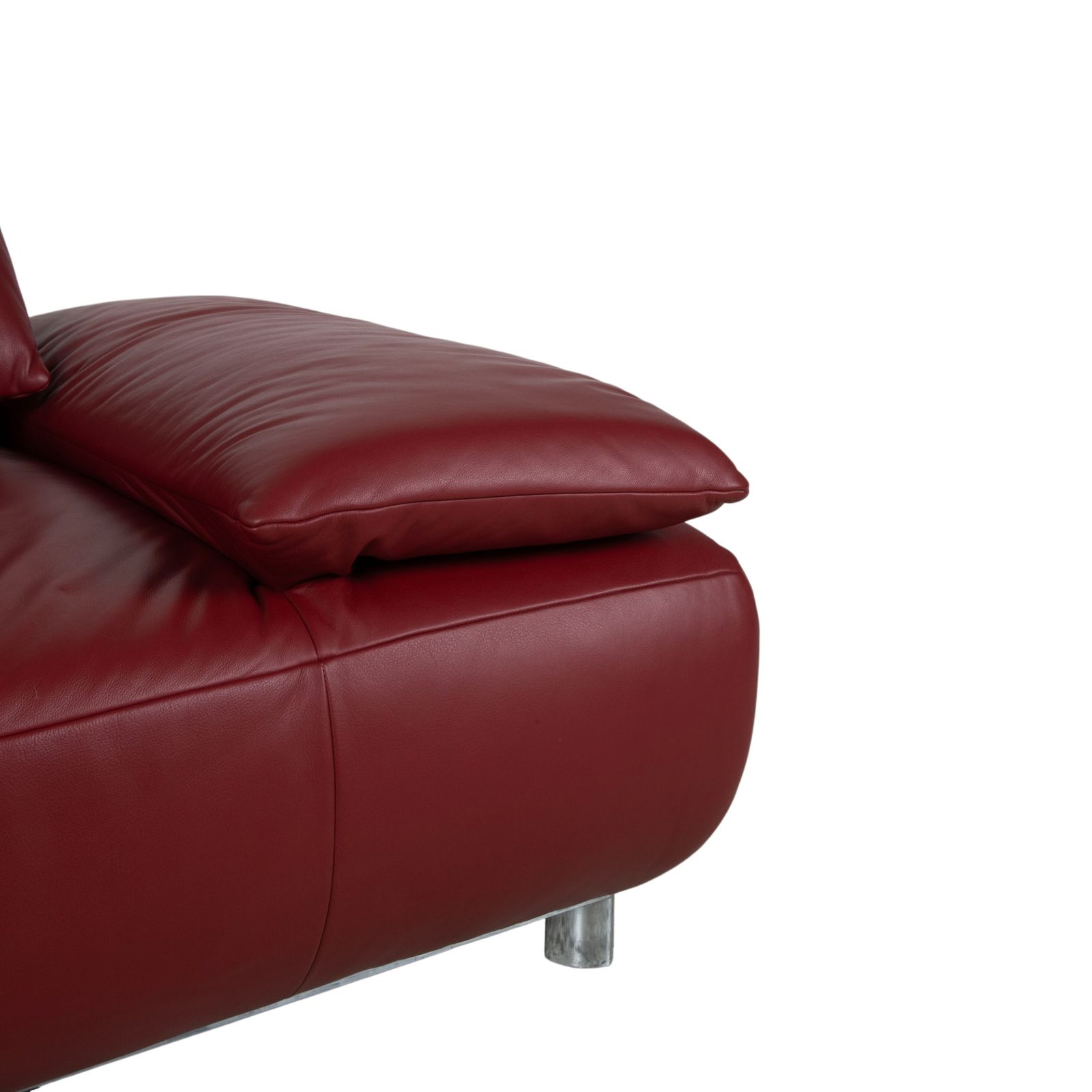 Koinor Volare Leather Two Seater Red Manual Function Sofa photo 1899.0