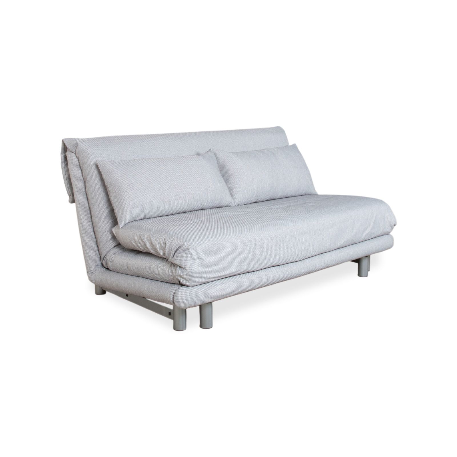Ligne Roset Multy Stof Driezitter Grijs Manuele Functie Slaapbank Opnieuw Bekleed Verano 600 photo for sale