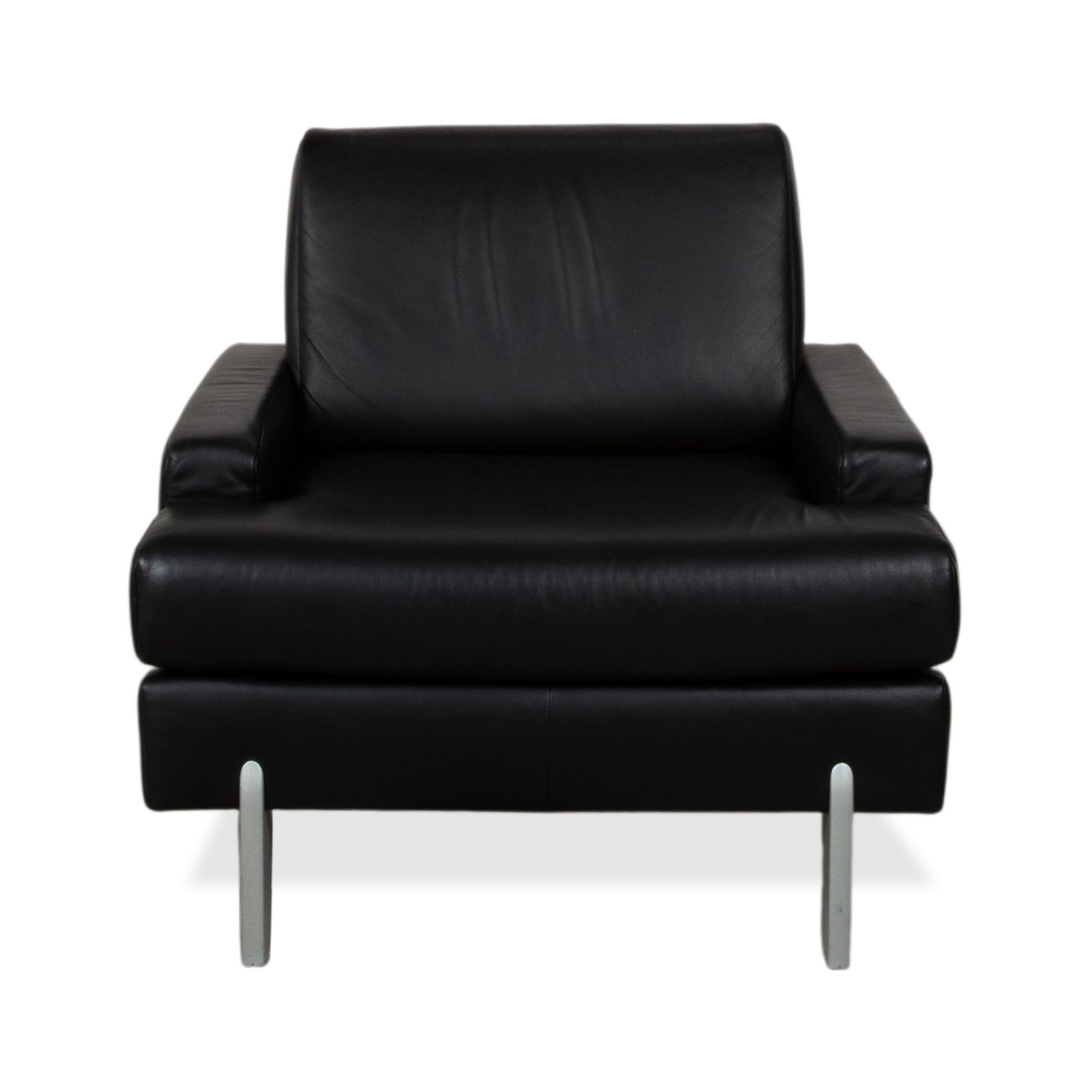 Meubels Rolf Benz Ak 644 Leren Fauteuil Zwart photo