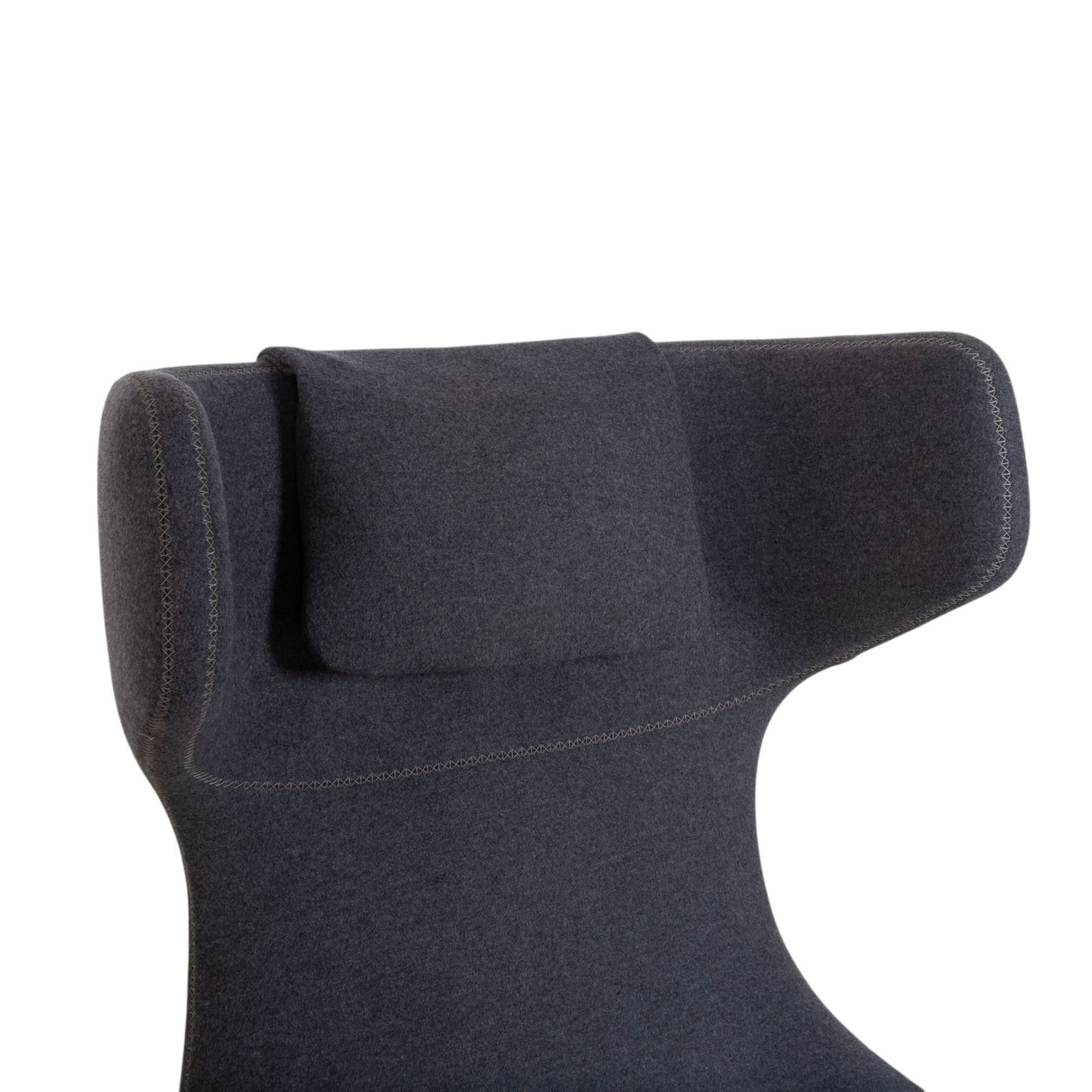 Vitra Grand Repos Fabric Armchair Set, Grey, Manual Function photo vinterior