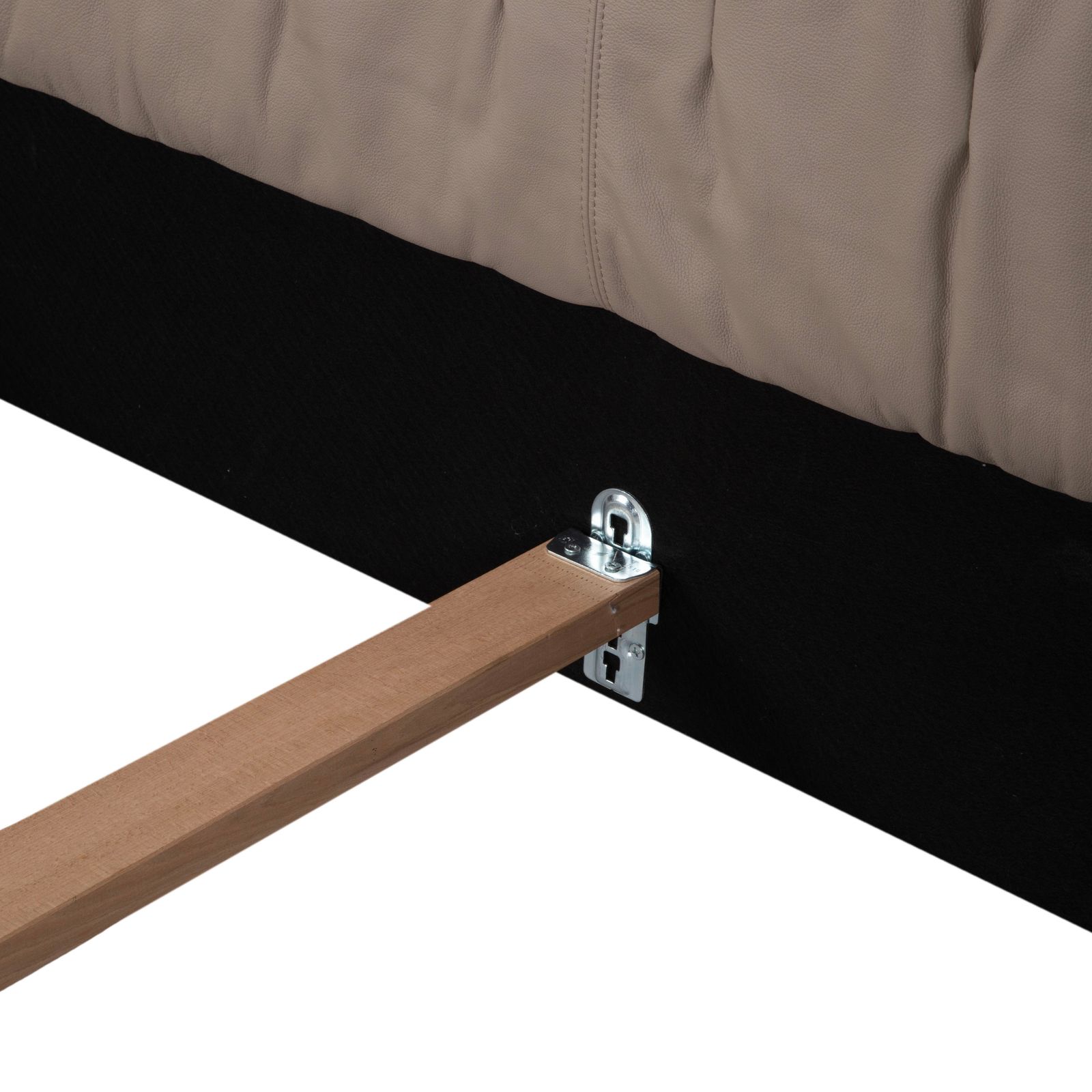 Rolf Benz Sono leren bed beige slaapkamer photo buy