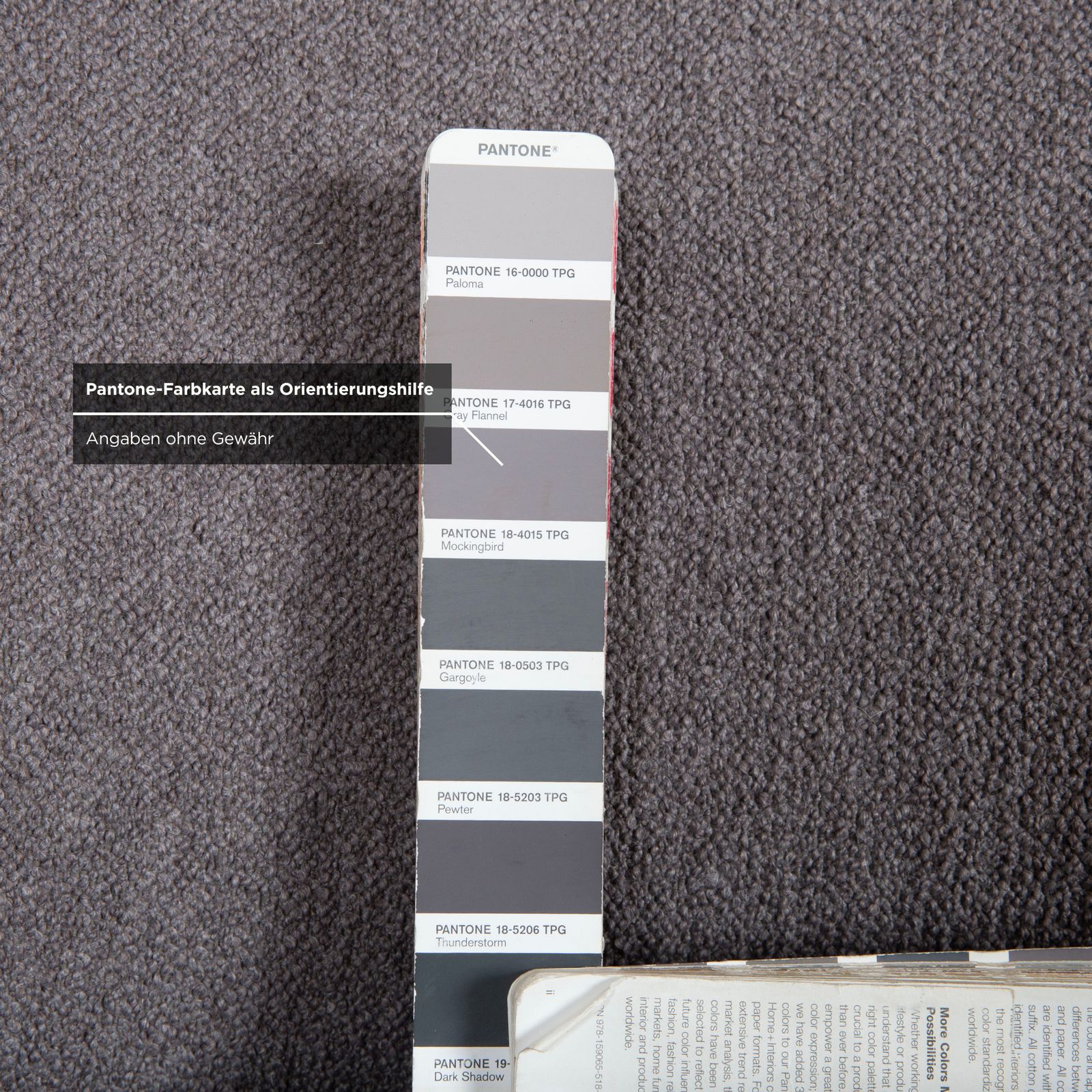 Fauteuil &Tradition Margas LC1 en tissu, gris photo vintage