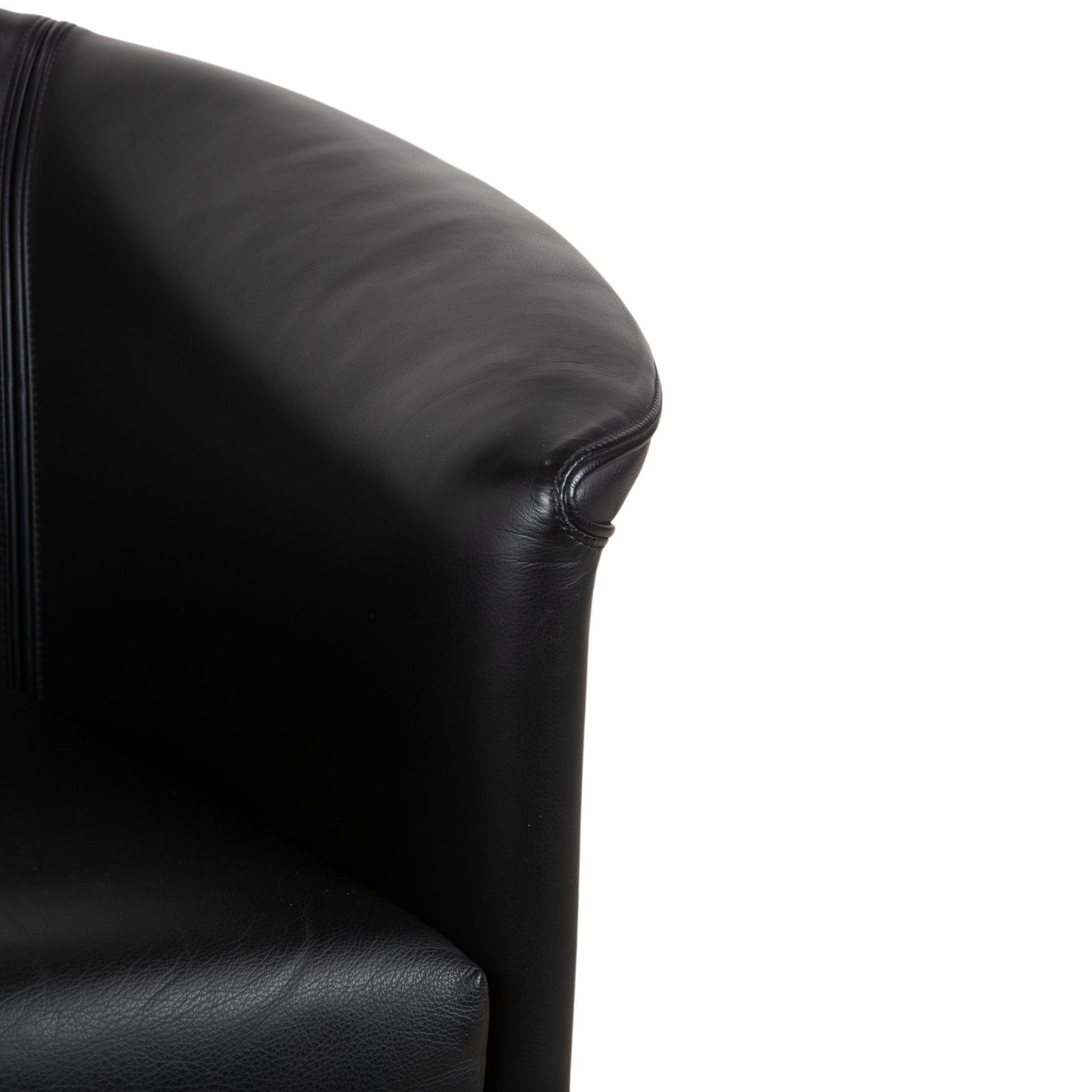 Wittmann Aura Leder 3x Fauteuil Zwart photo Meubels