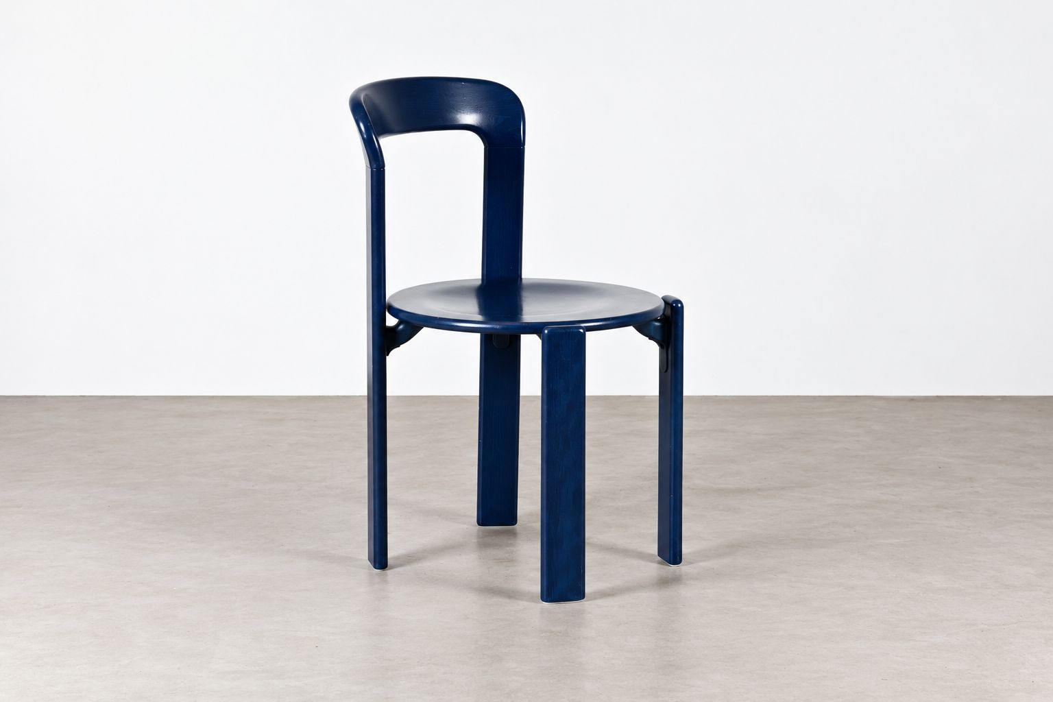 Vintage Bruno Rey stoel in marineblauw, Kusch & Co, Duitsland, jaren 1970