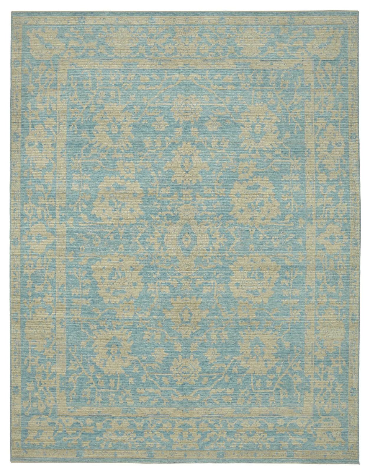 Tapis Oushak en laine tissé à la main, 298 cm x 386 cm