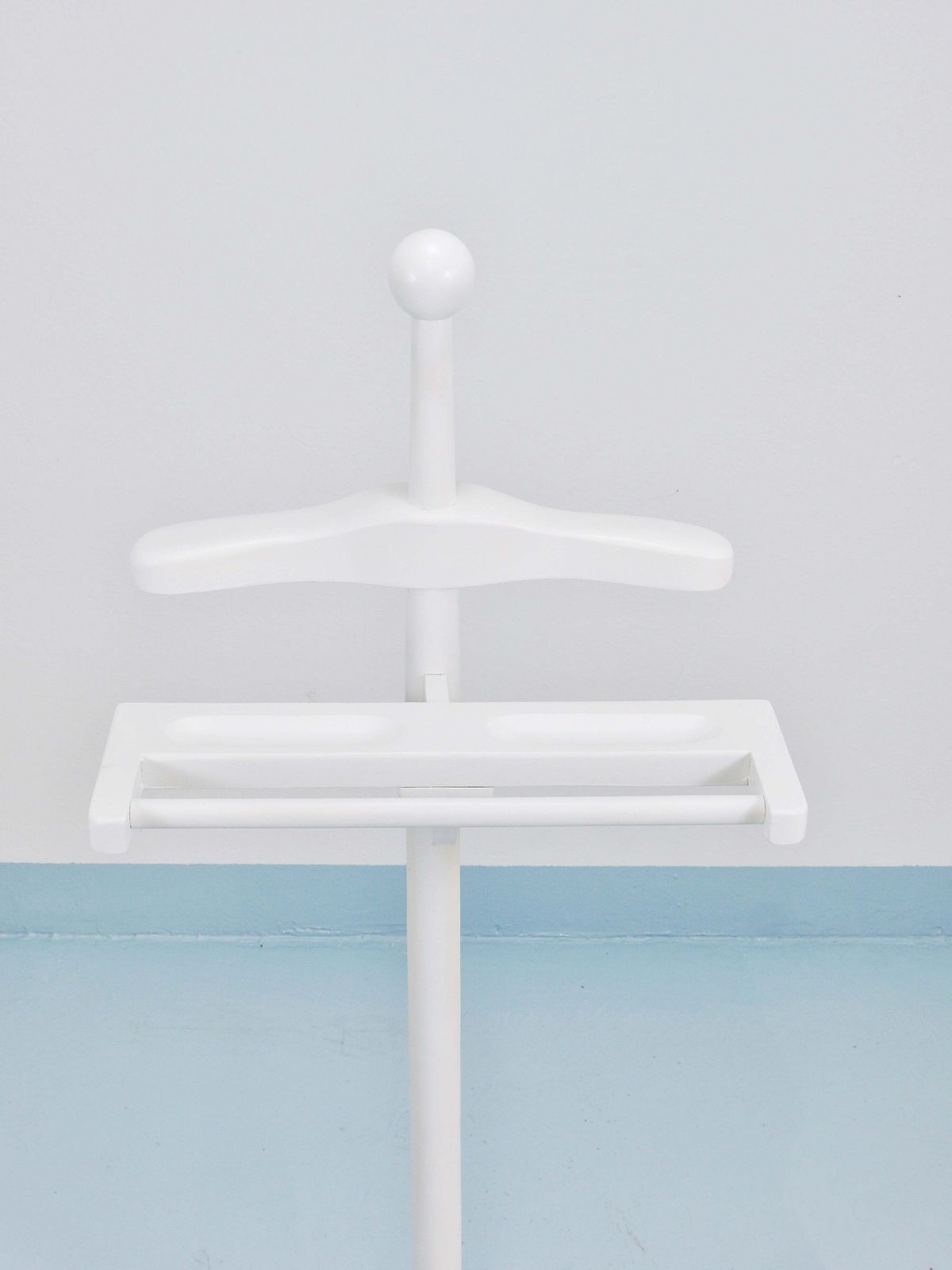 1920s Art Nouveau White & Brass Valet Jugendstil Clothing Stand, Vienna, Austria photo 1777.0