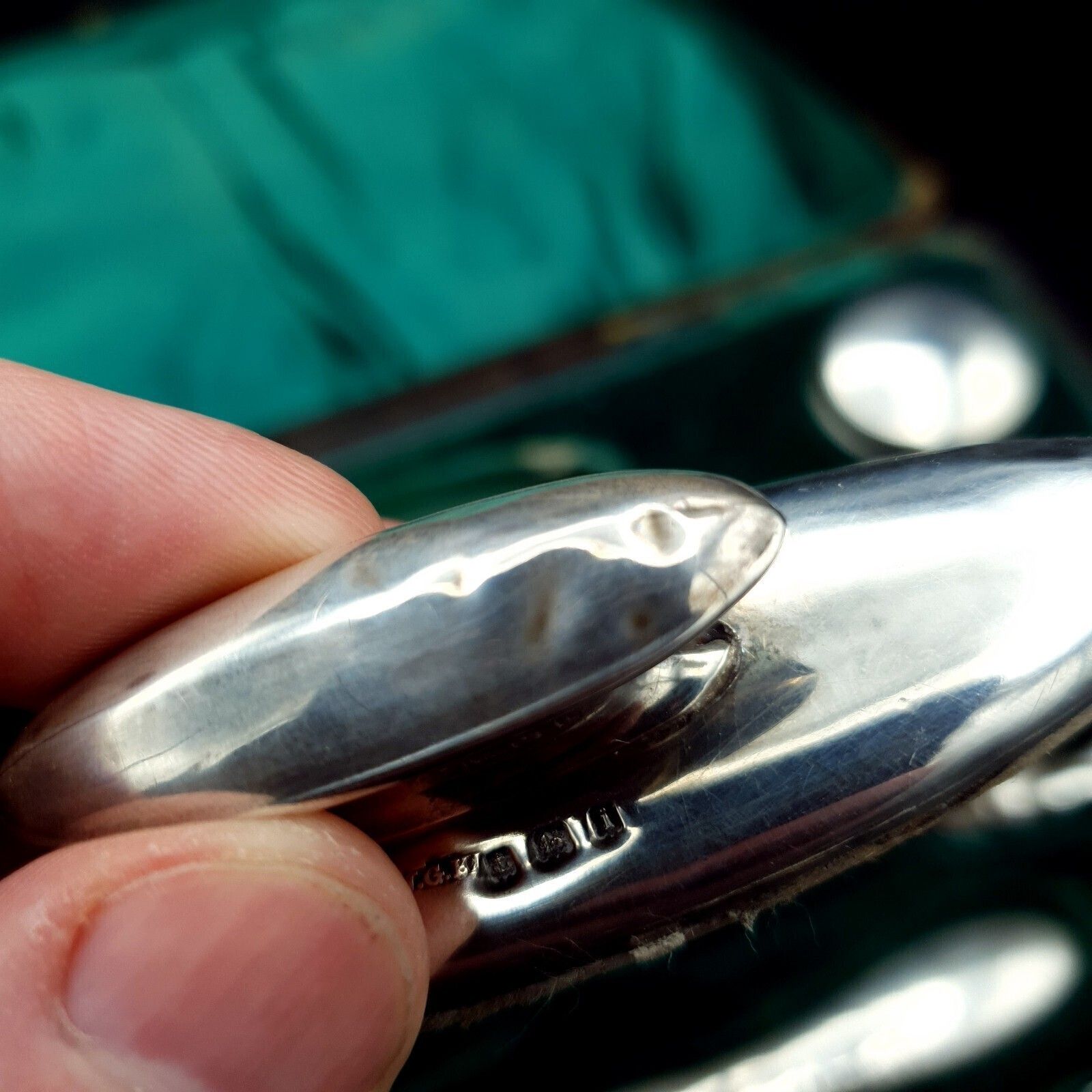 Antiek manicureset met zilveren handvatten 1908 BHM Silver R.U & Co & W.G.K maker en doos photo buy