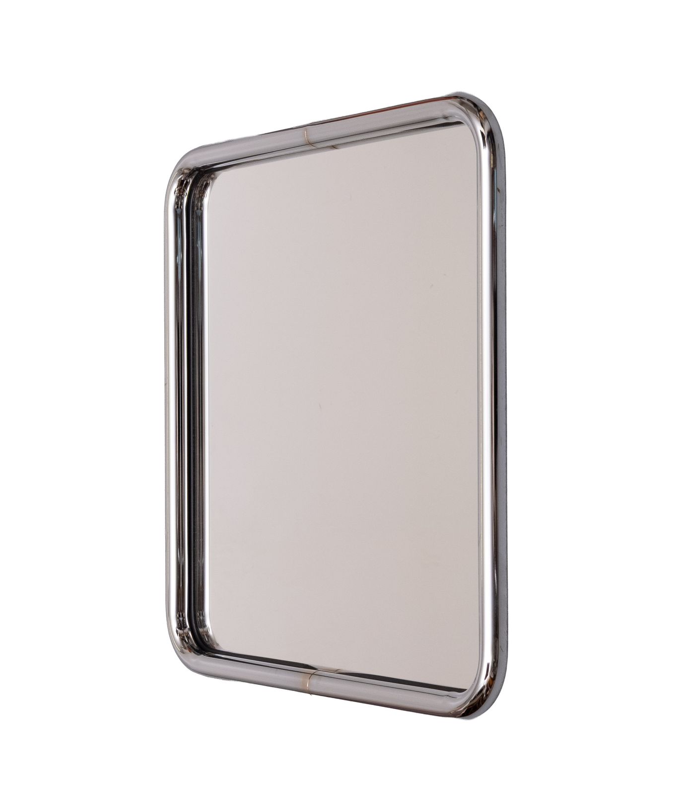 Belgo Chrom vierkante wandspiegel met chromen buisframe, jaren 1970 photo furniture